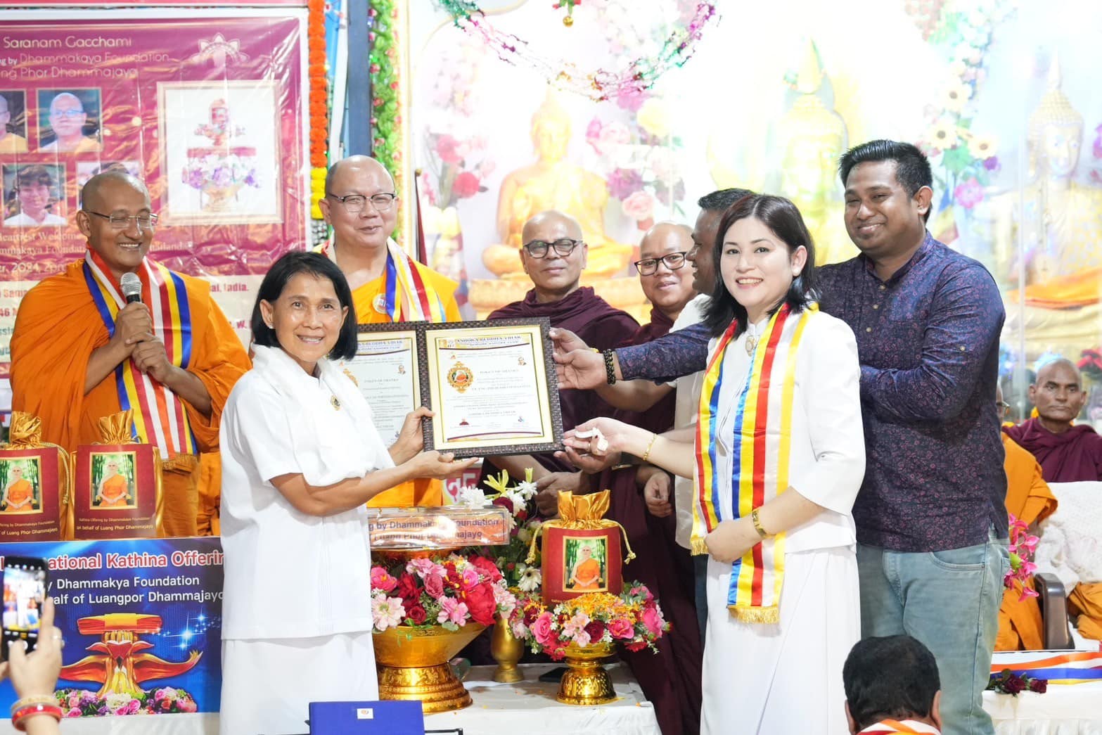 กฐินสมทบต่างประเทศ ณ วัดศูนย์สมาธินาลันทา อินเดีย