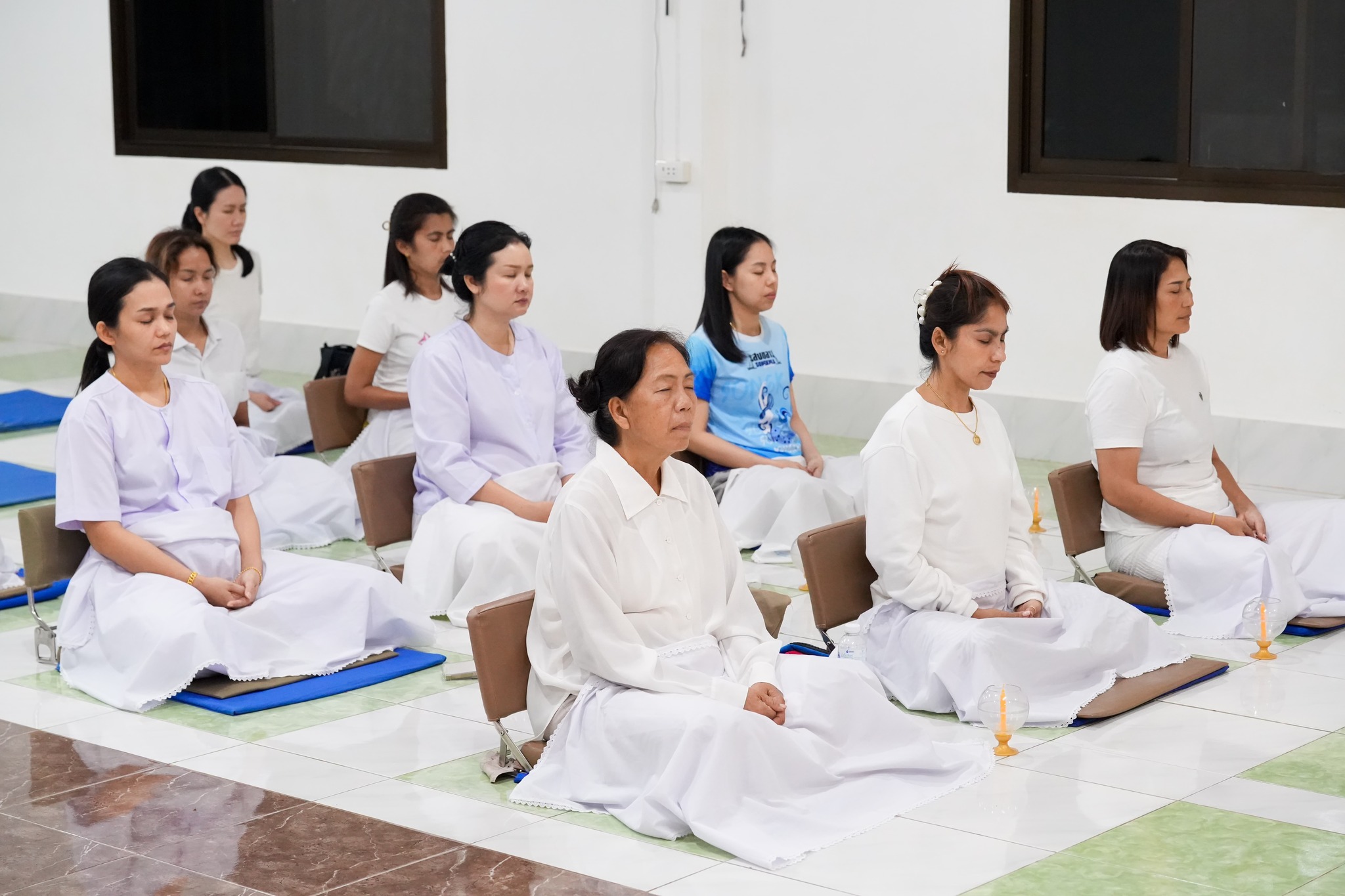 ศูนย์ปฏิบัติธรรมสุราษฎร์ธานี จัดกิจกรรมงานบุญวันพระ