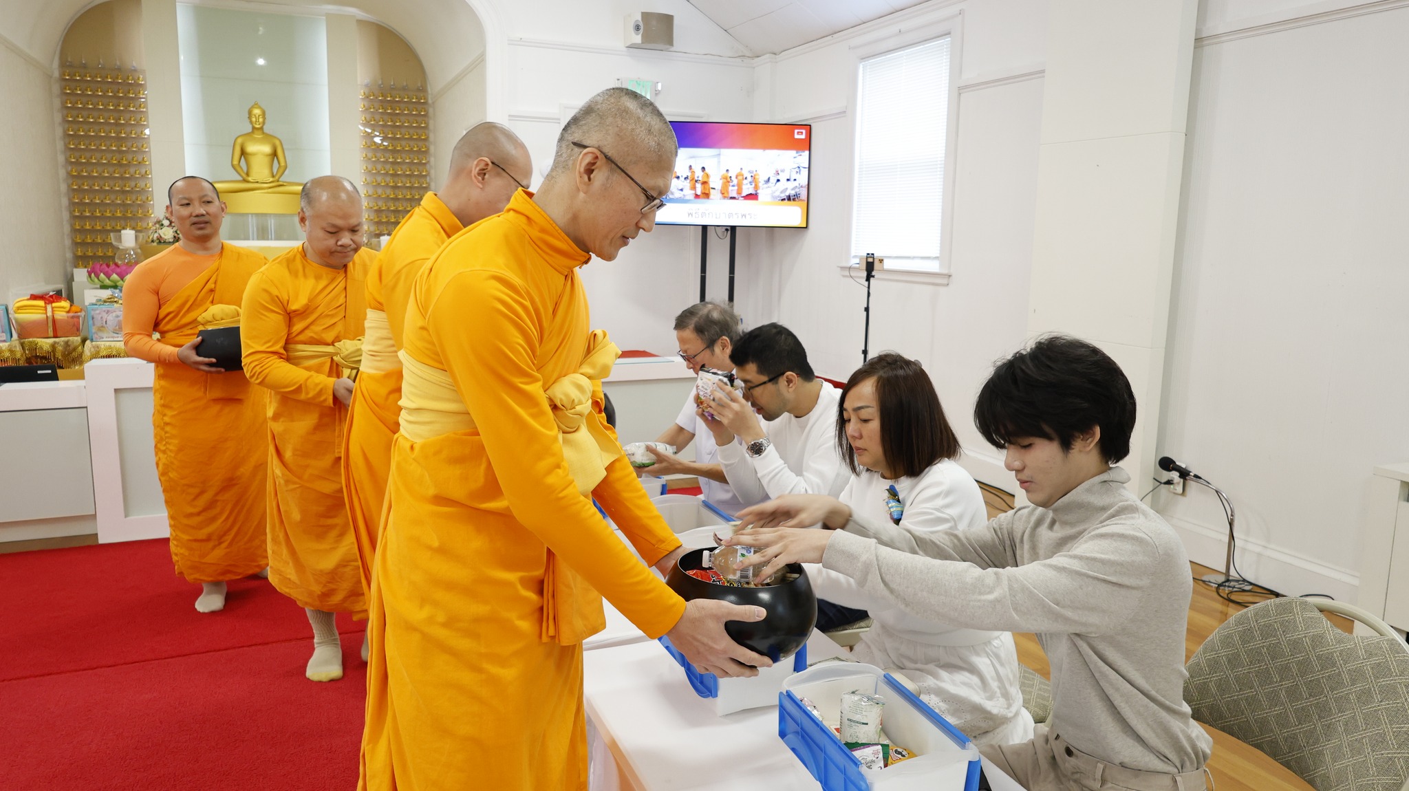 วัดพระธรรมกายบอสตัน จัดงานบุญวันอาทิตย์