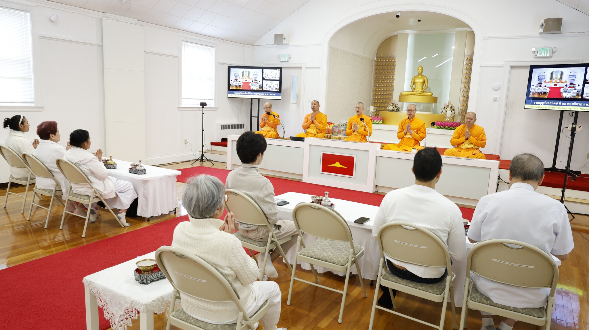 วัดพระธรรมกายบอสตัน จัดงานบุญวันอาทิตย์