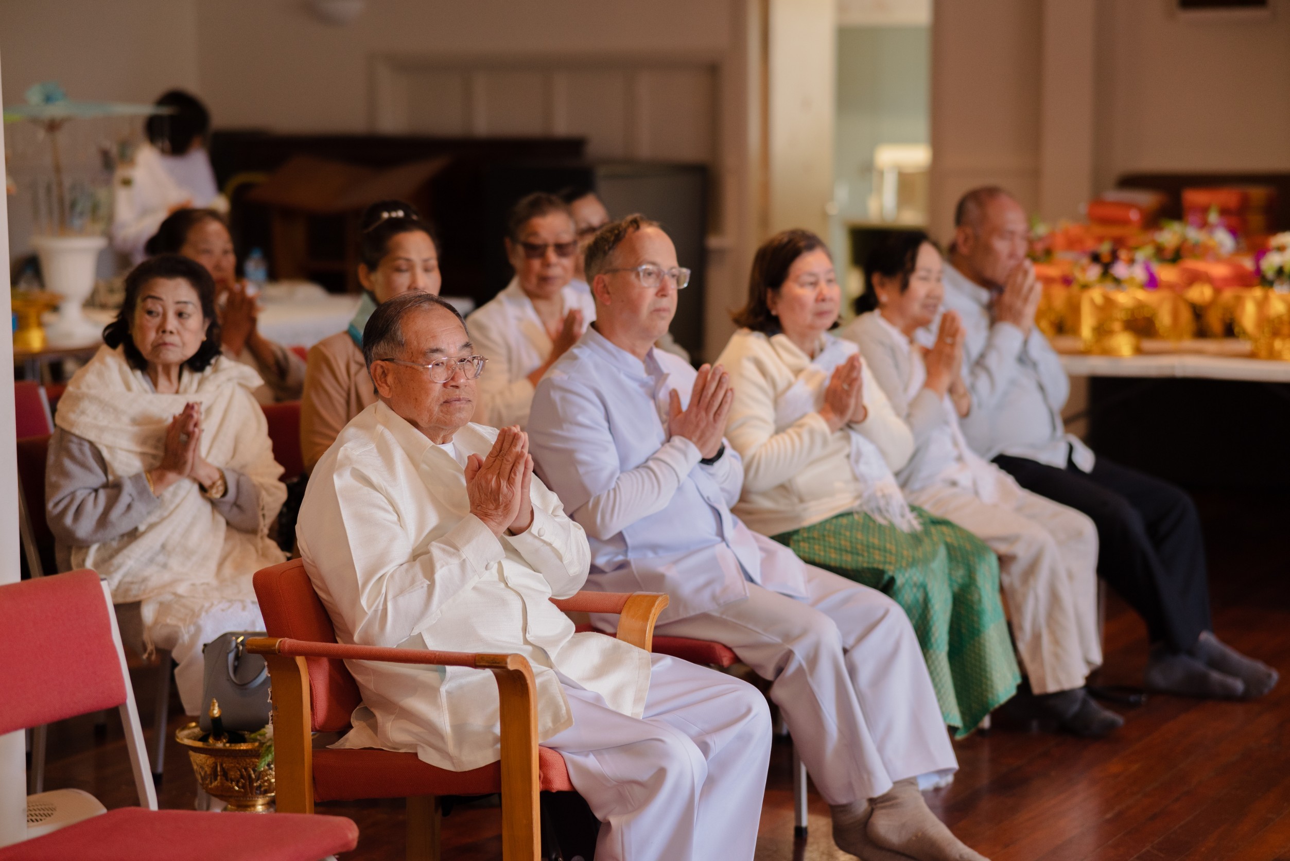 วัดพระธรรมกายเวลลิงตัน จัดพิธีทอดผ้าป่าบริวารกฐิน