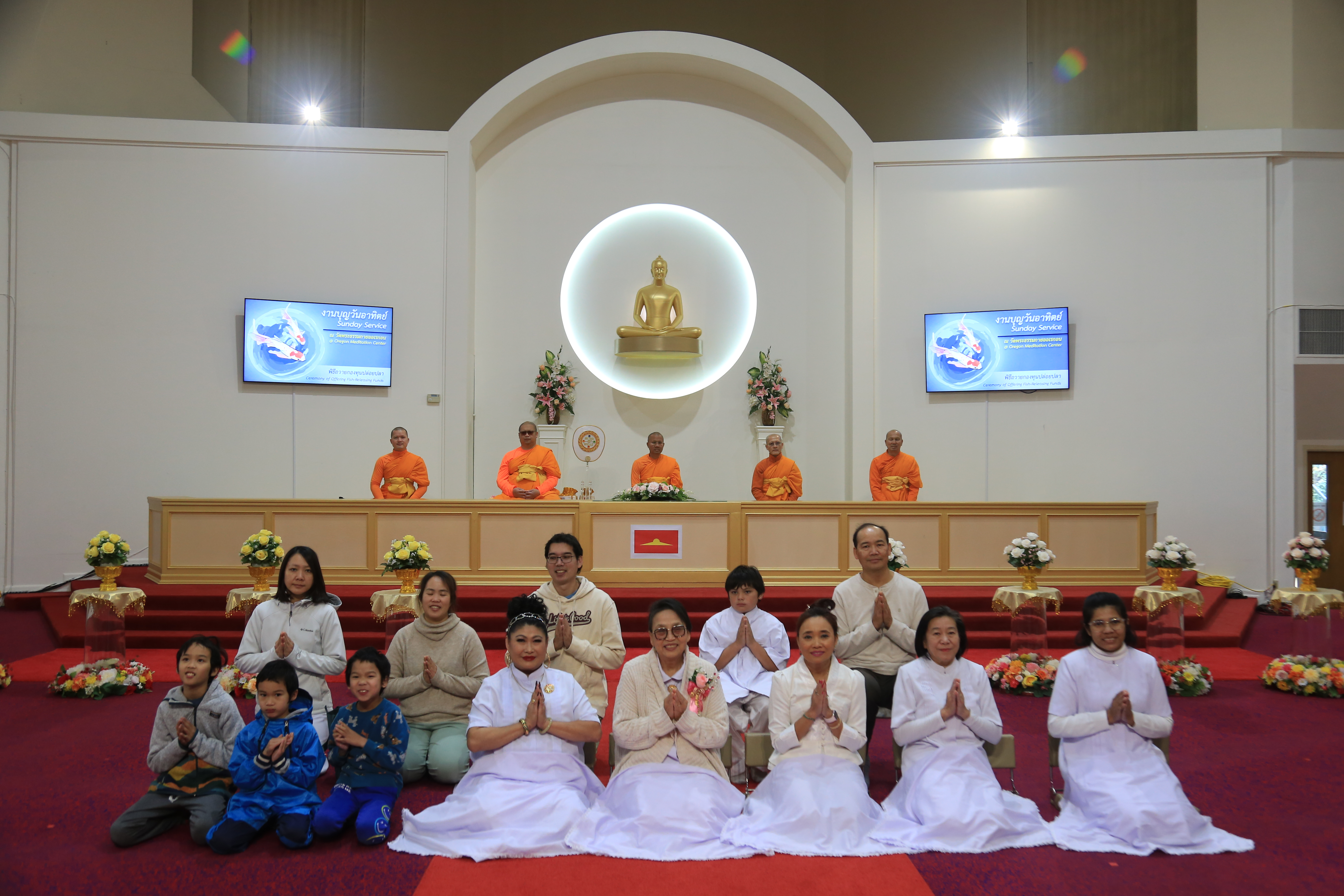 วัดพระธรรมกายออเรกอน จัดกิจกรรมงานบุญวันอาทิตย์