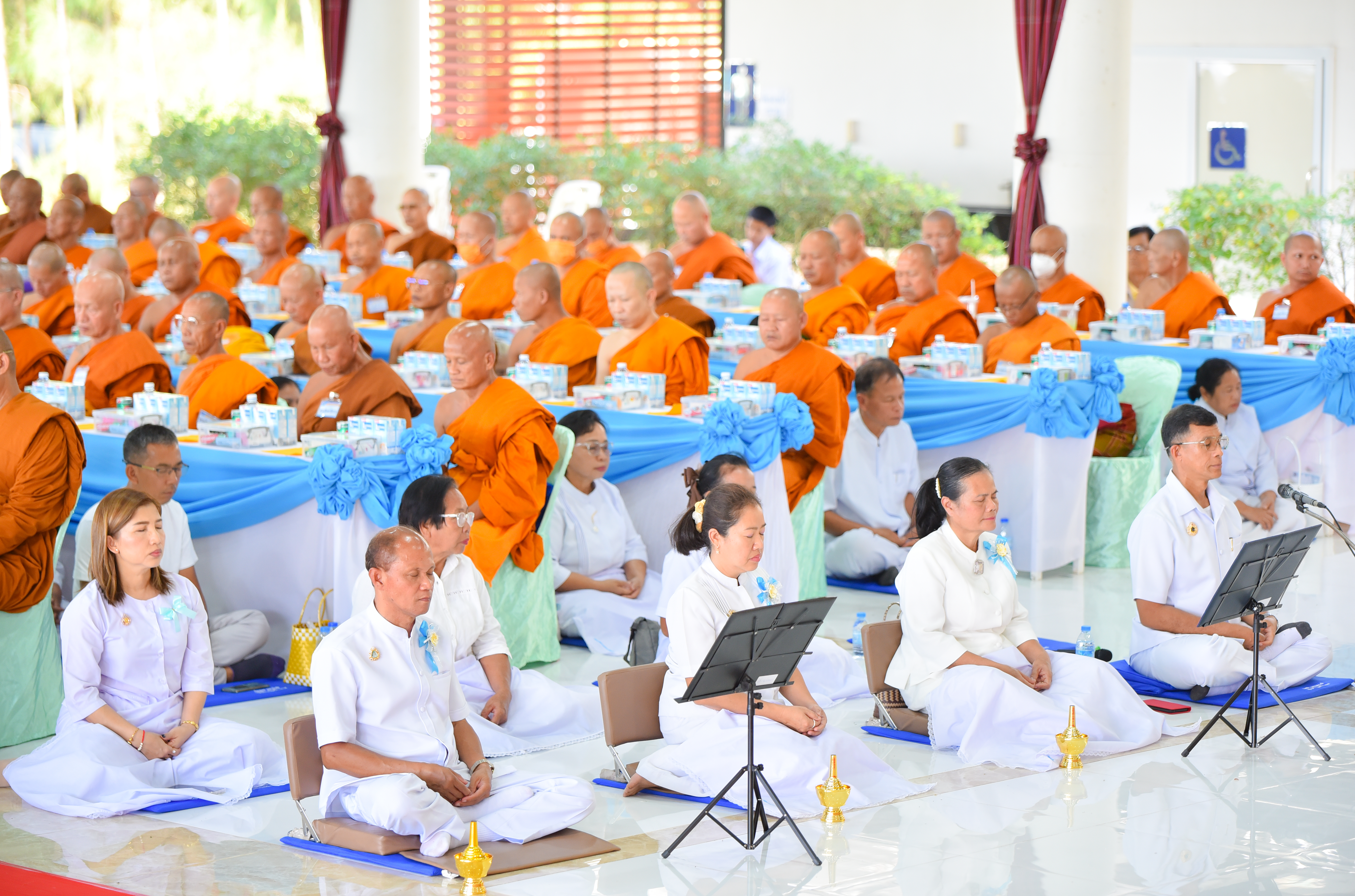 ธุดงคสถานอำนาจเจริญ จัดพิธีถวายมหาสังฆทาน 348 วัด