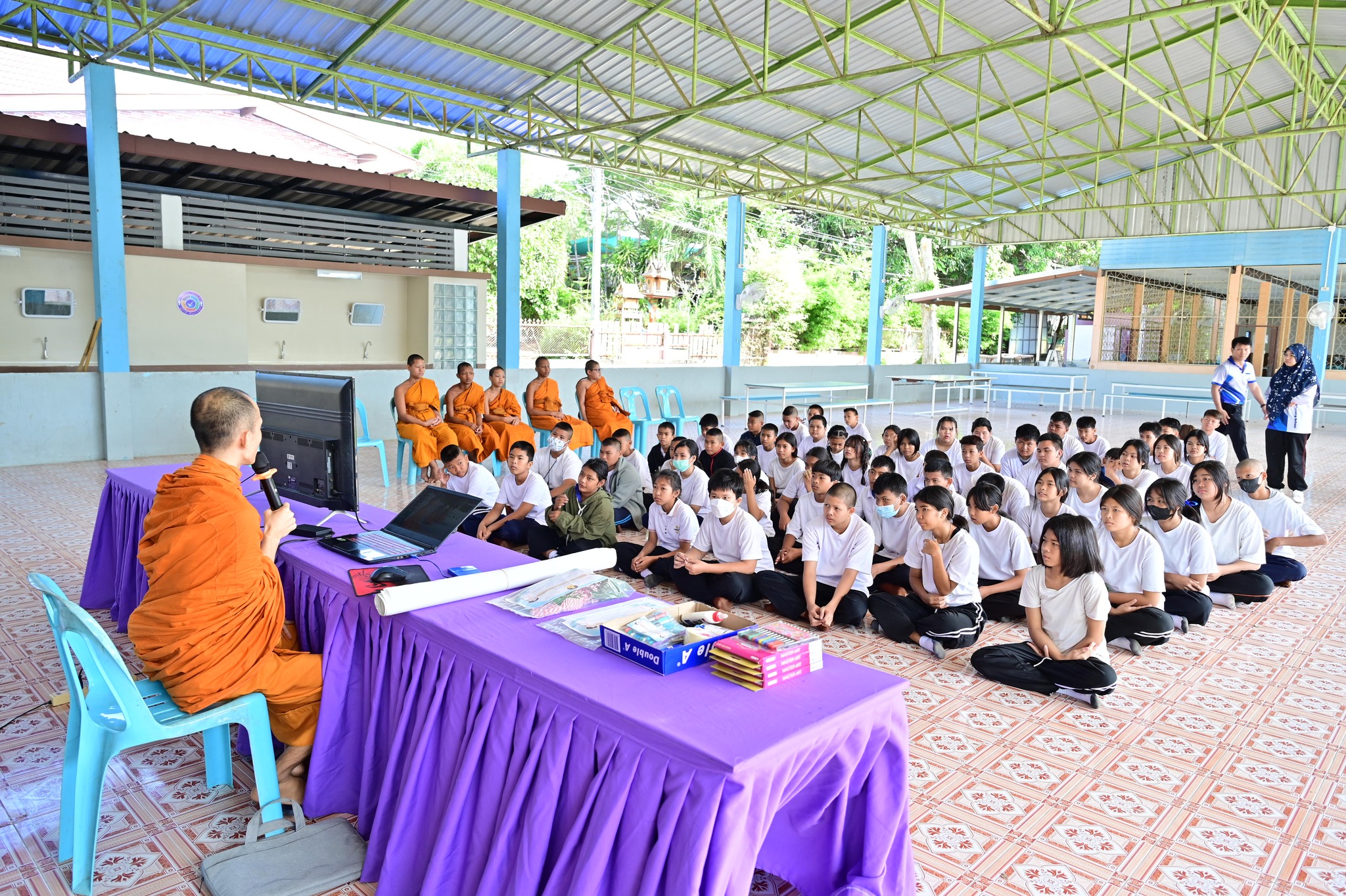 โรงเรียนวัดดาวคะนอง จัดโครงการค่ายคุณธรรม จริยธรรม นำความดี