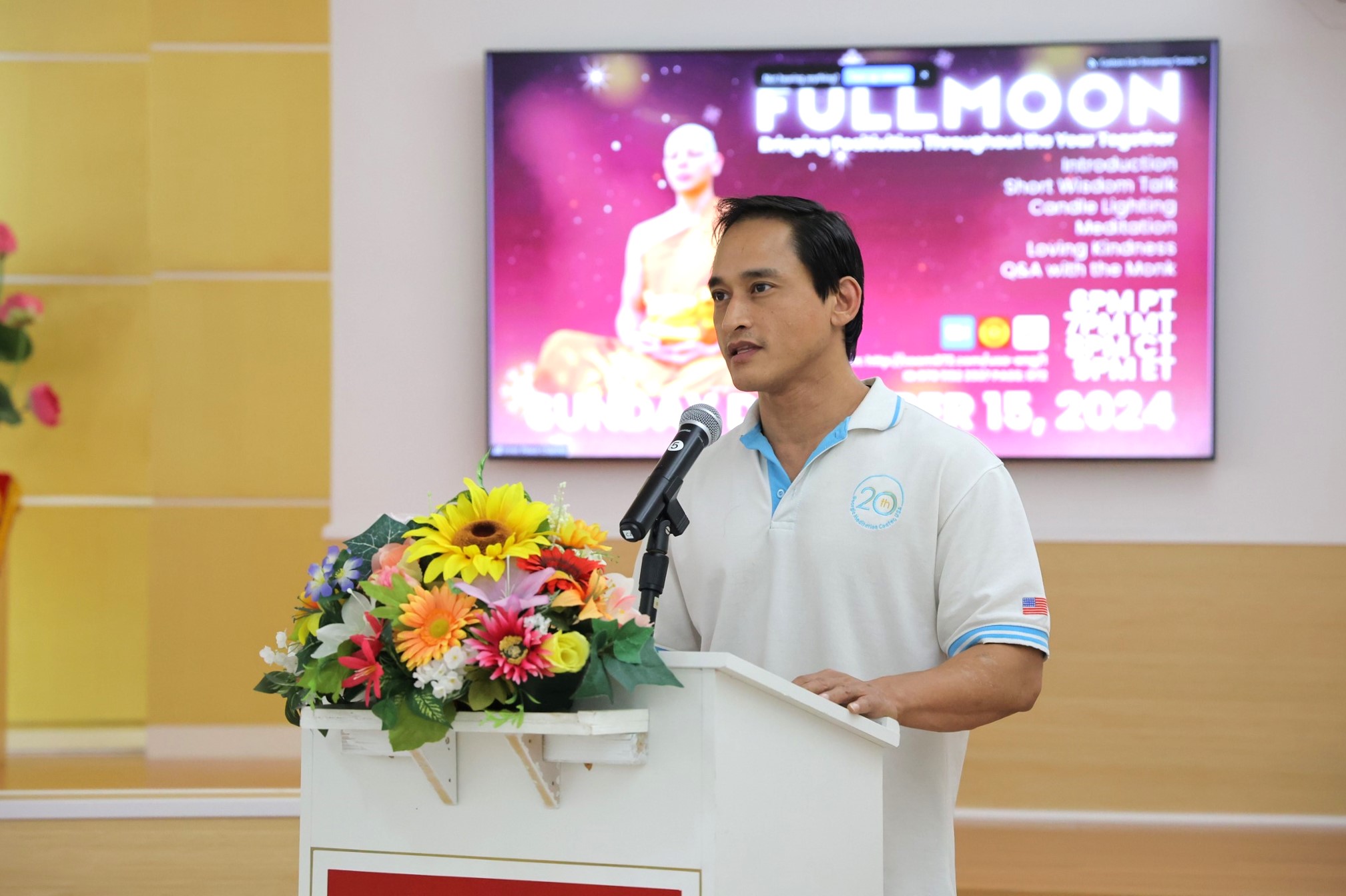 วัดพระธรรมกายจอร์เจีย จัดปฏิบัติธรรมชาวท้องถิ่นประจำเดือนคืนวันเพ็ญ