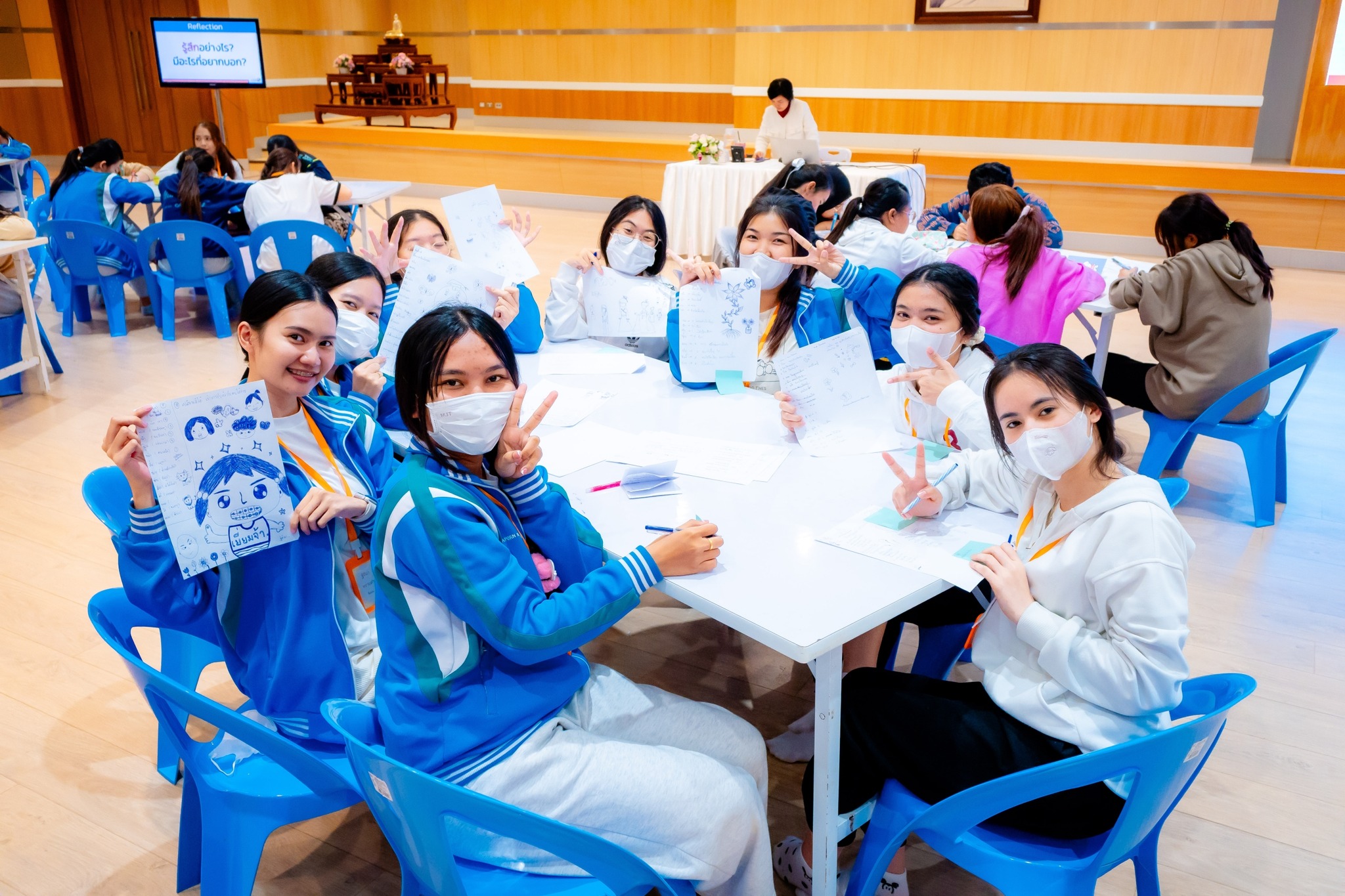 โครงการปฏิบัติธรรมเพื่อให้เกิดสติ ปัญญาและสันติสุข ปีที่ 2 มหาวิทยาลัยนานาชาติเซนต์เทเรซา