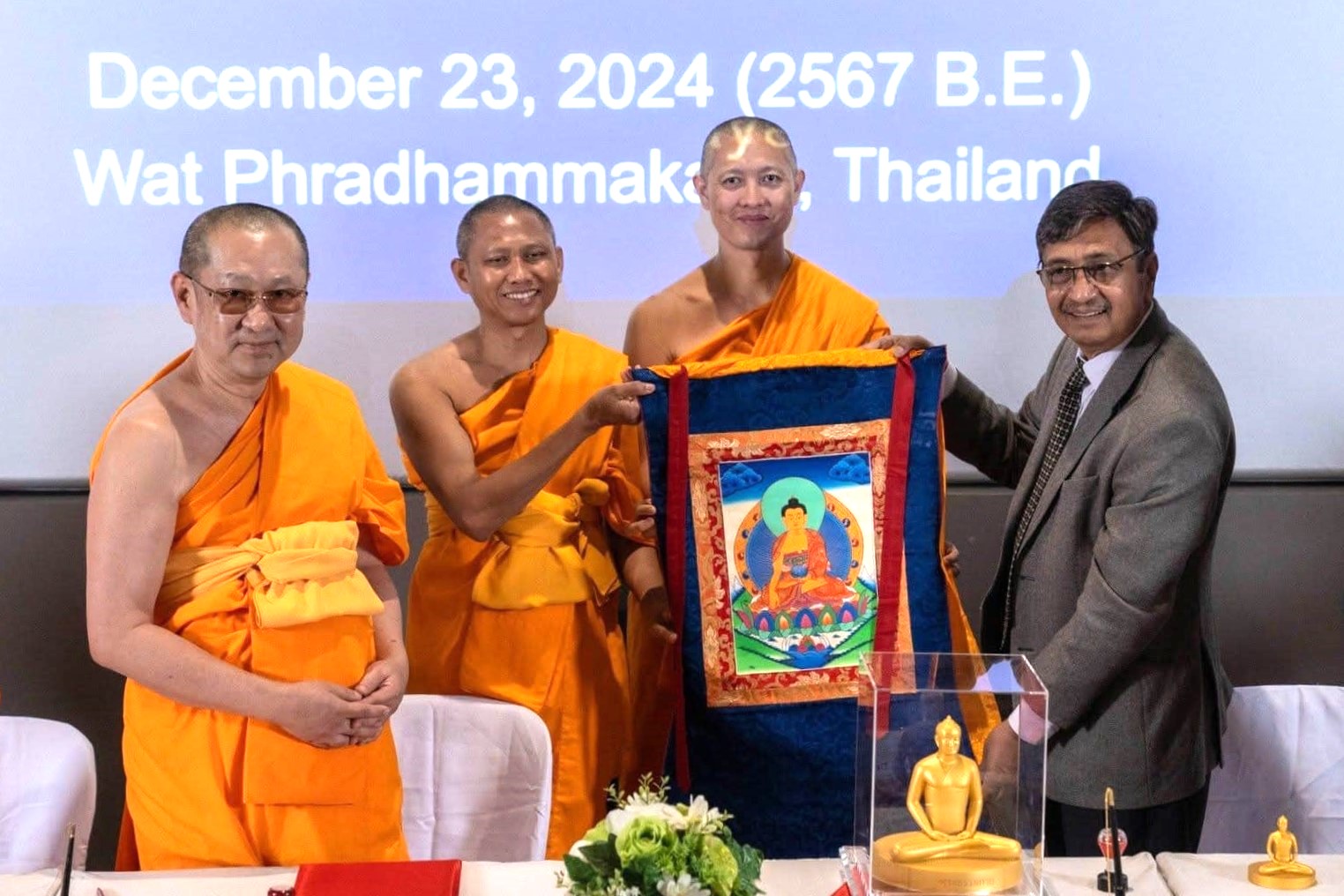 วัดพระธรรมกาย เซ็น MOU ยุทธศาสตร์ Ai ไต้หวัน และ MOA กับมหาวิทยาลัยพุทธศาสนาลุมพินี