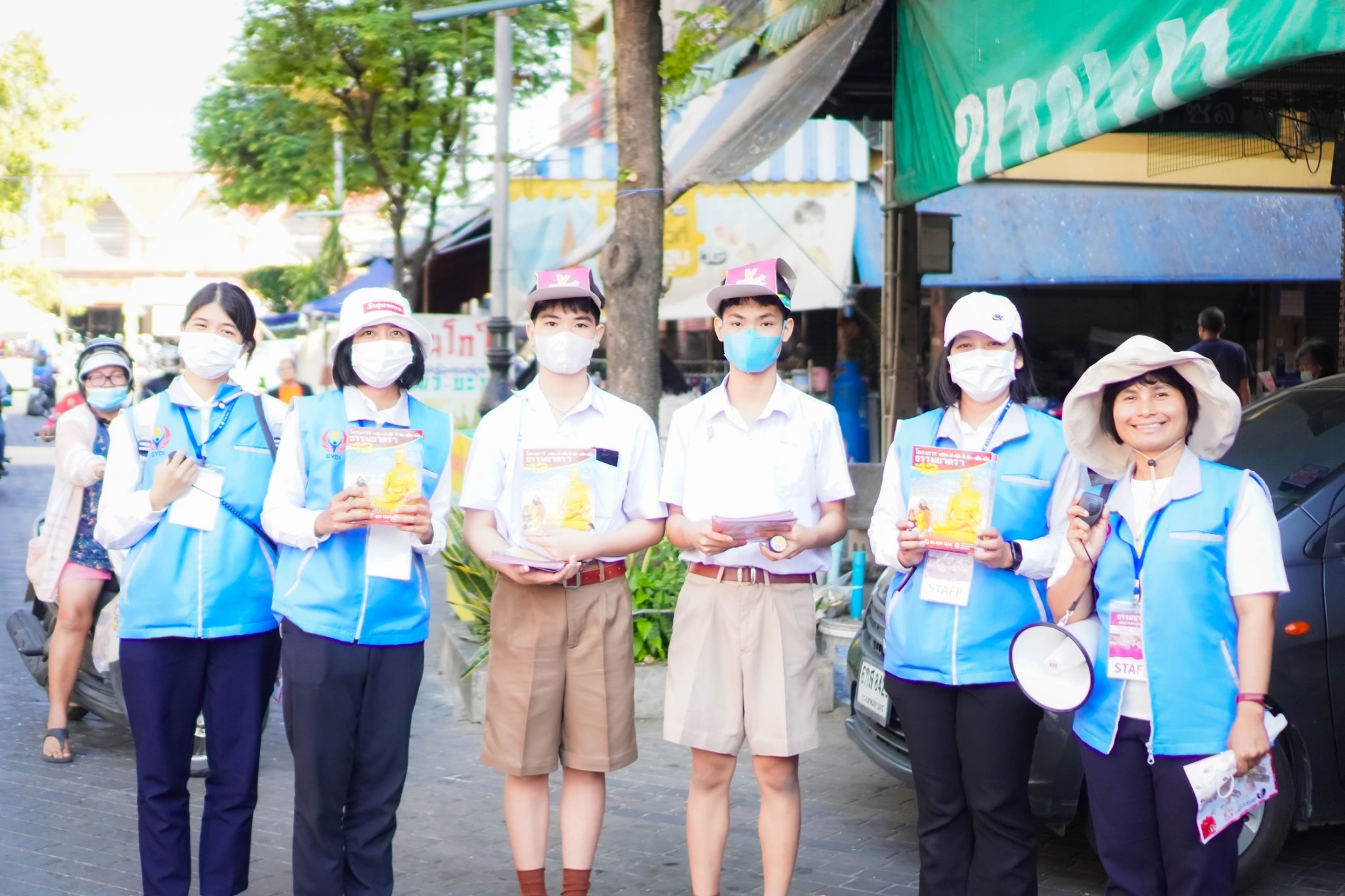 V-Marching Band ประชาสัมพันธ์แจ้งข่าวธรรมยาตรา ปีที่ 13 รอบพระปฐมเจดีย์ จ.นครปฐม