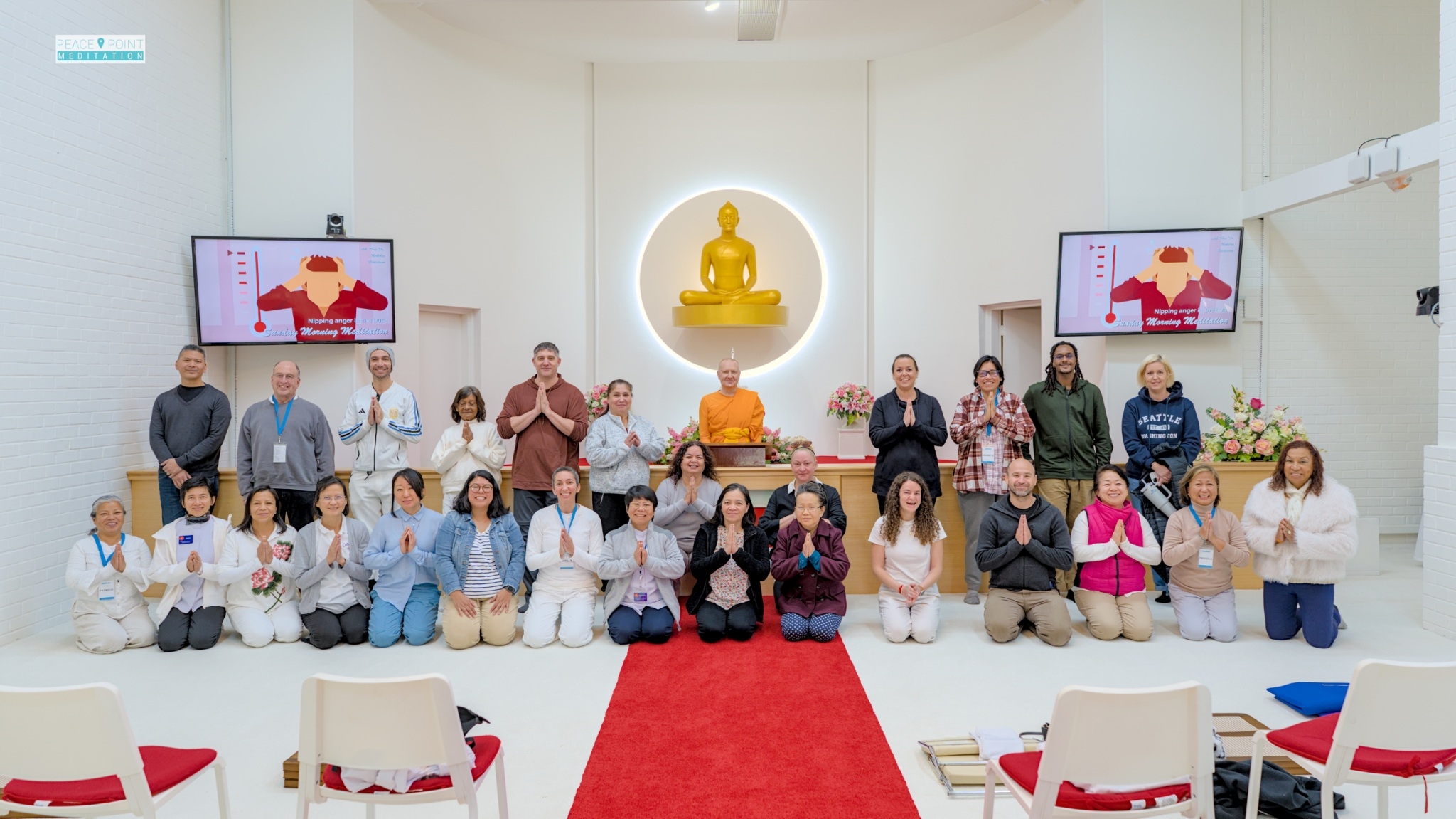 วัดพระธรรมกายแคลิฟอร์เนีย จัดกิจกรรมฝึกนั่งสมาธิให้กับชาวท้องถิ่น