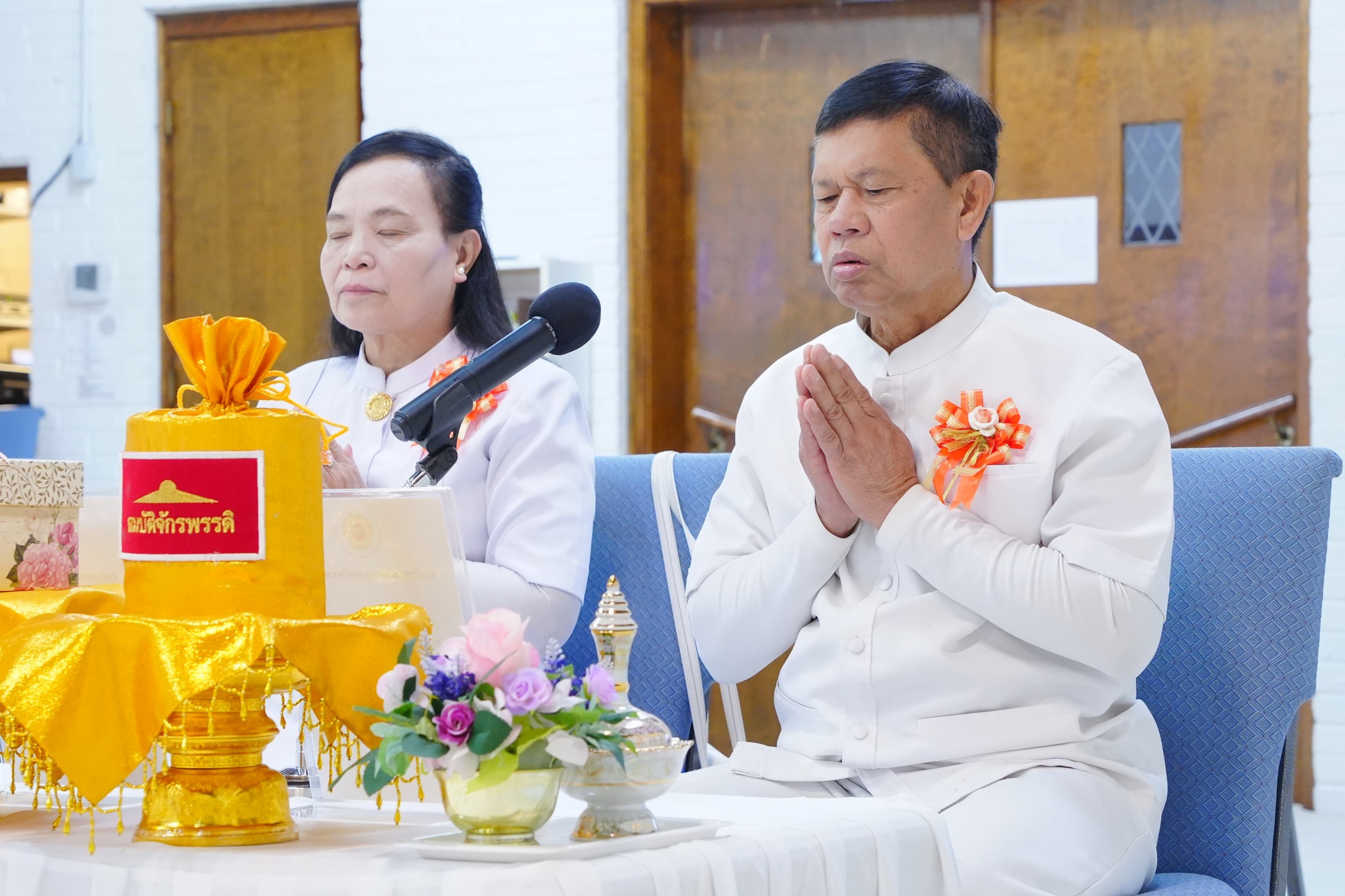 วัดพระธรรมกายชิคาโก จัดพิธีถวายกองบุญเผยแผ่วิชชาธรรมกาย