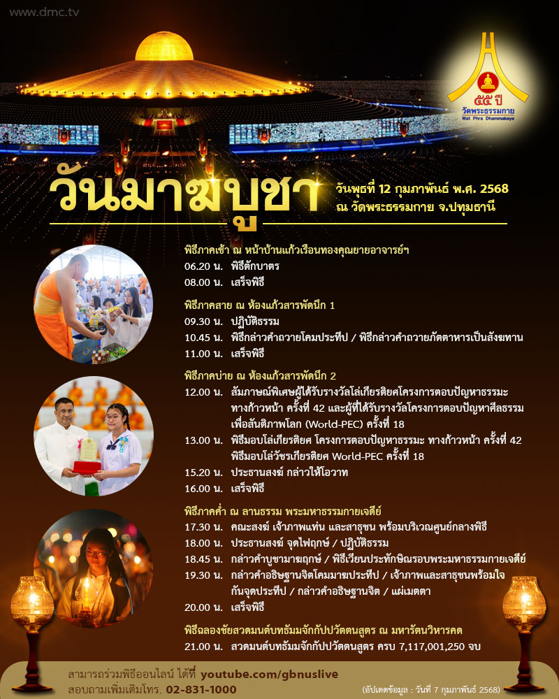 วันมาฆบูชา 2568