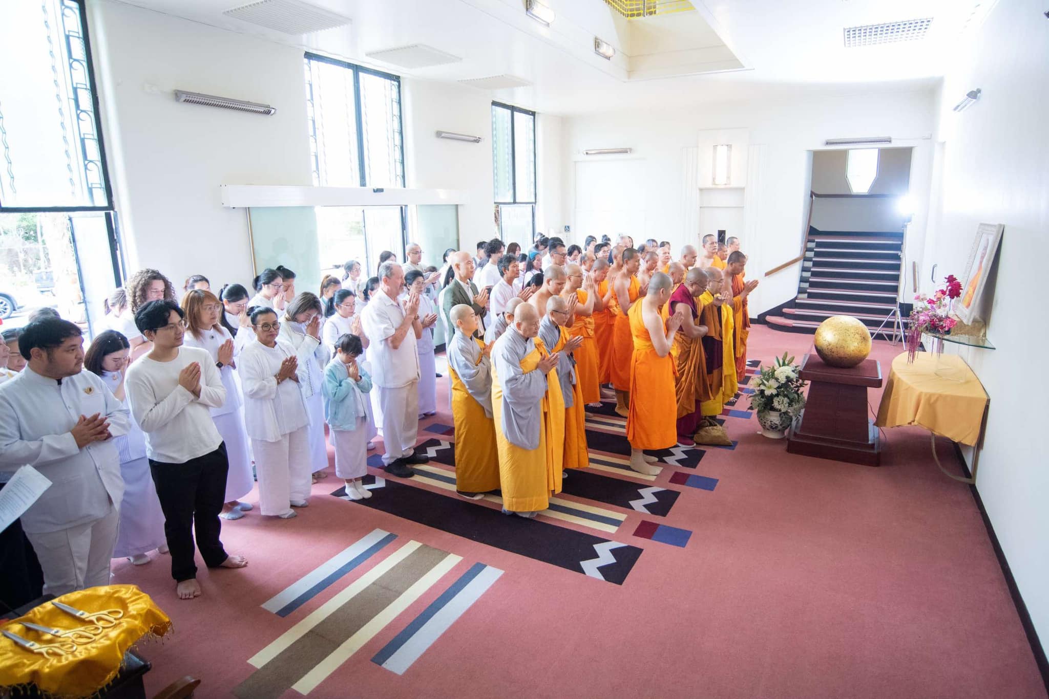 พิธีทักษิณานุปทานอุทิศถวายแด่ พระสุธรรมญาณวิเทศ และพิธีเปิดวัดพระธรรมกายเมลเบิร์นอย่างเป็นทางการ