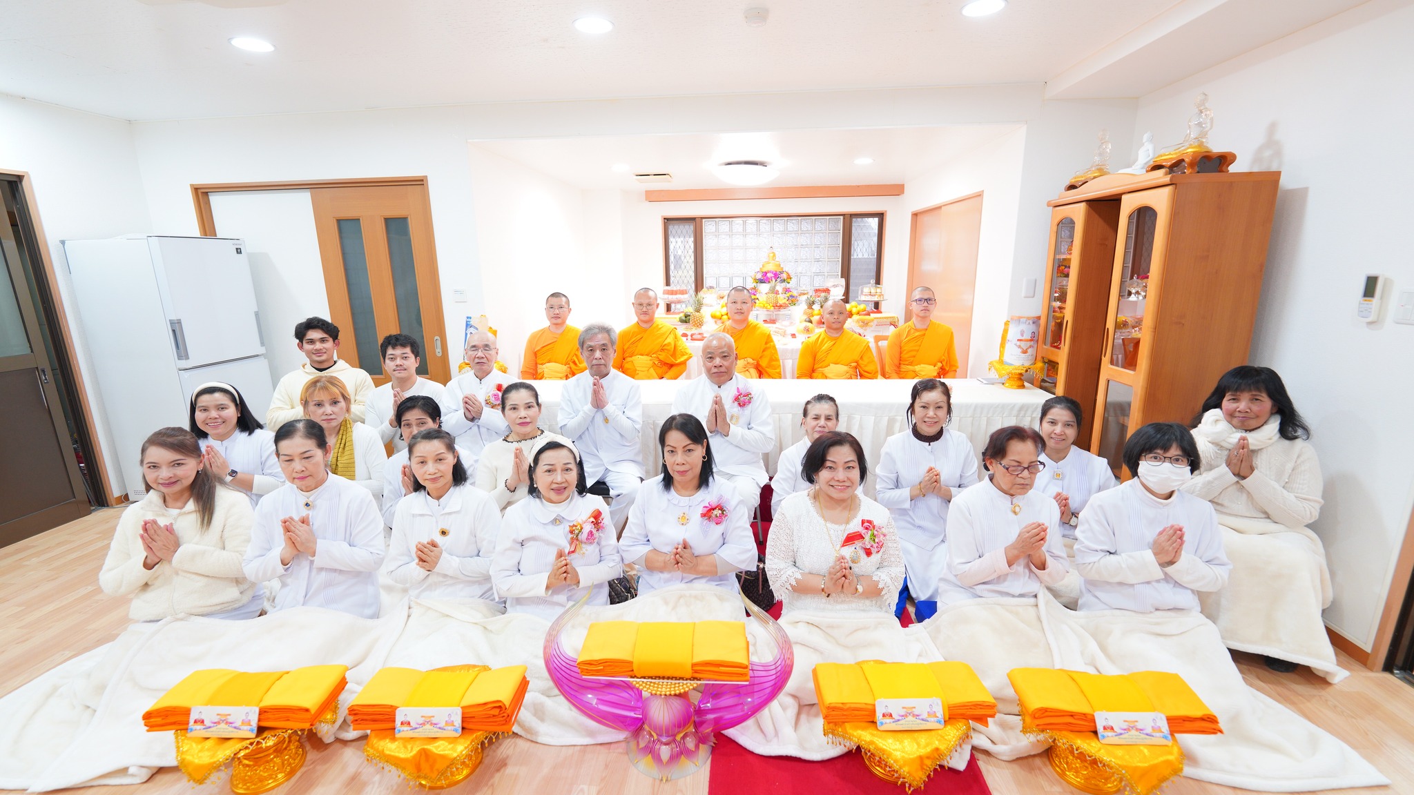 วัดพระธรรมกายโอซาก้า จัดงานบุญบูชาข้าวพระ