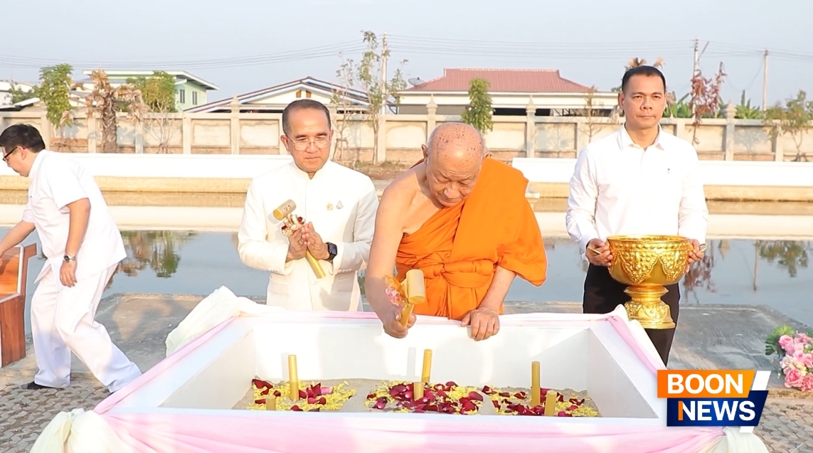 พิธีเททองหล่อพระประจำพุทธอุทยาน สัตตมหาสถาน องค์ที่ 3