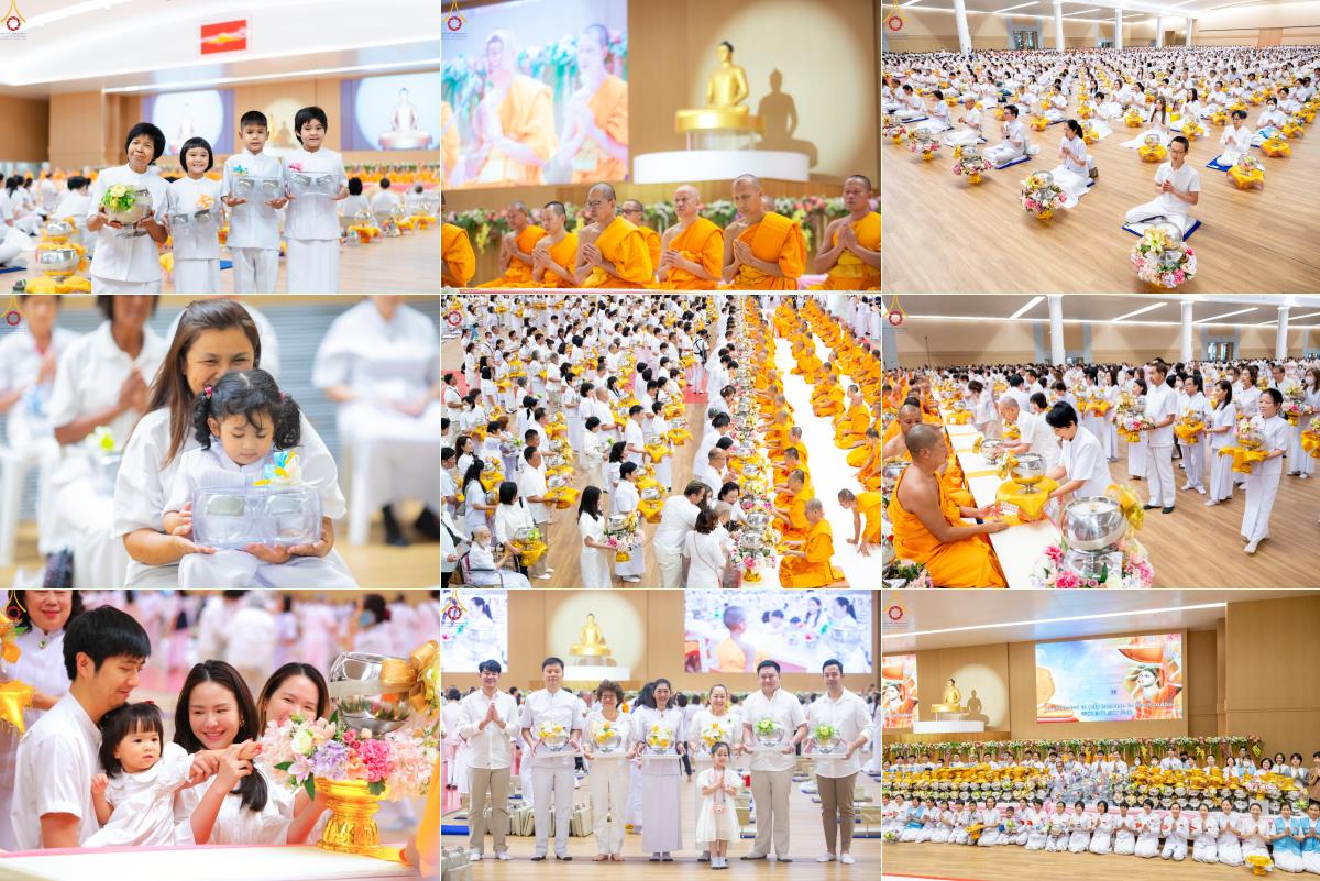 วัดพระธรรมกาย จัดพิธีถวายโคมมาฆประทีป