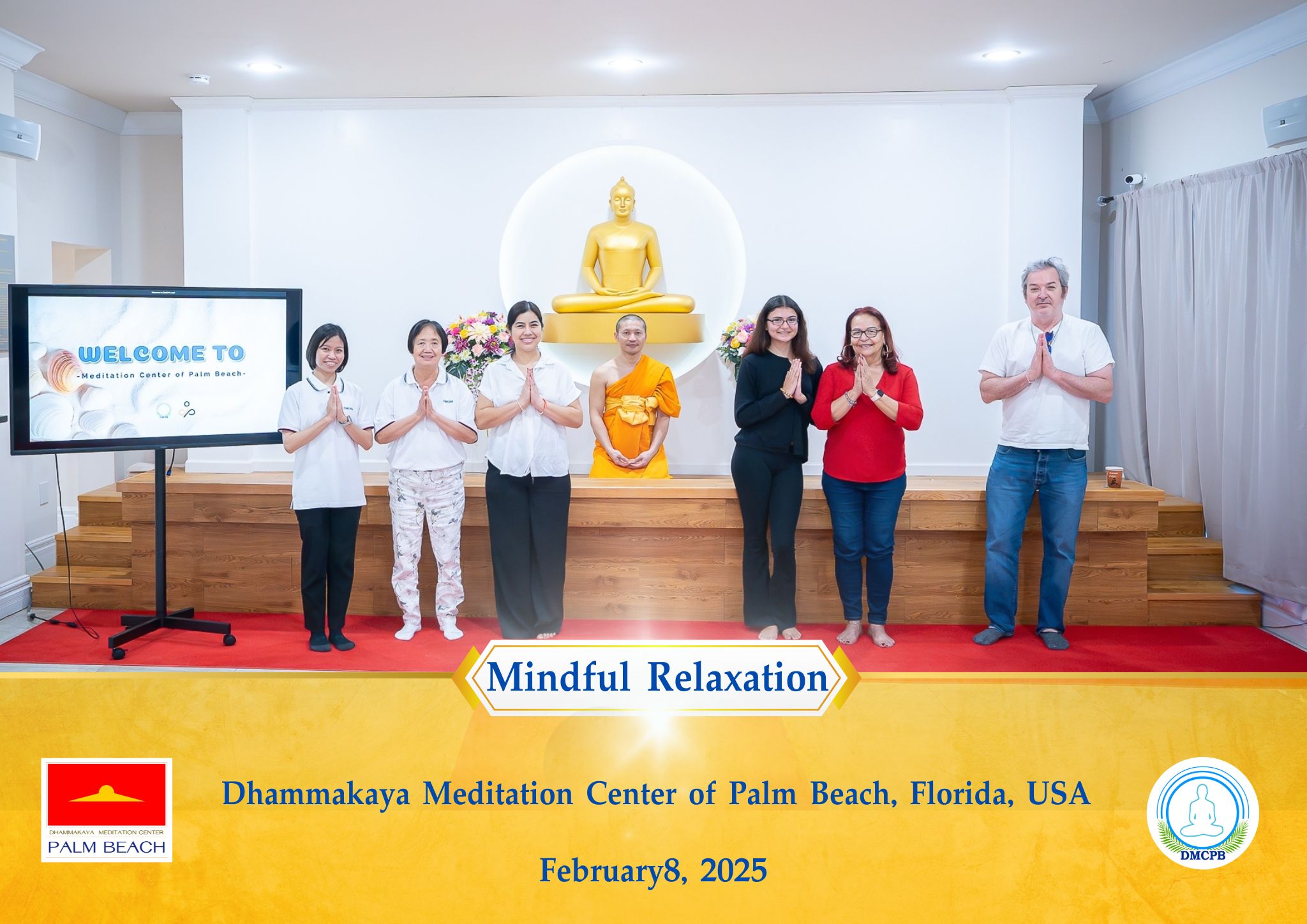 วัดพระธรรมกายปาล์มบีช จัดปฏิบัติธรรมชาวท้องถิ่น