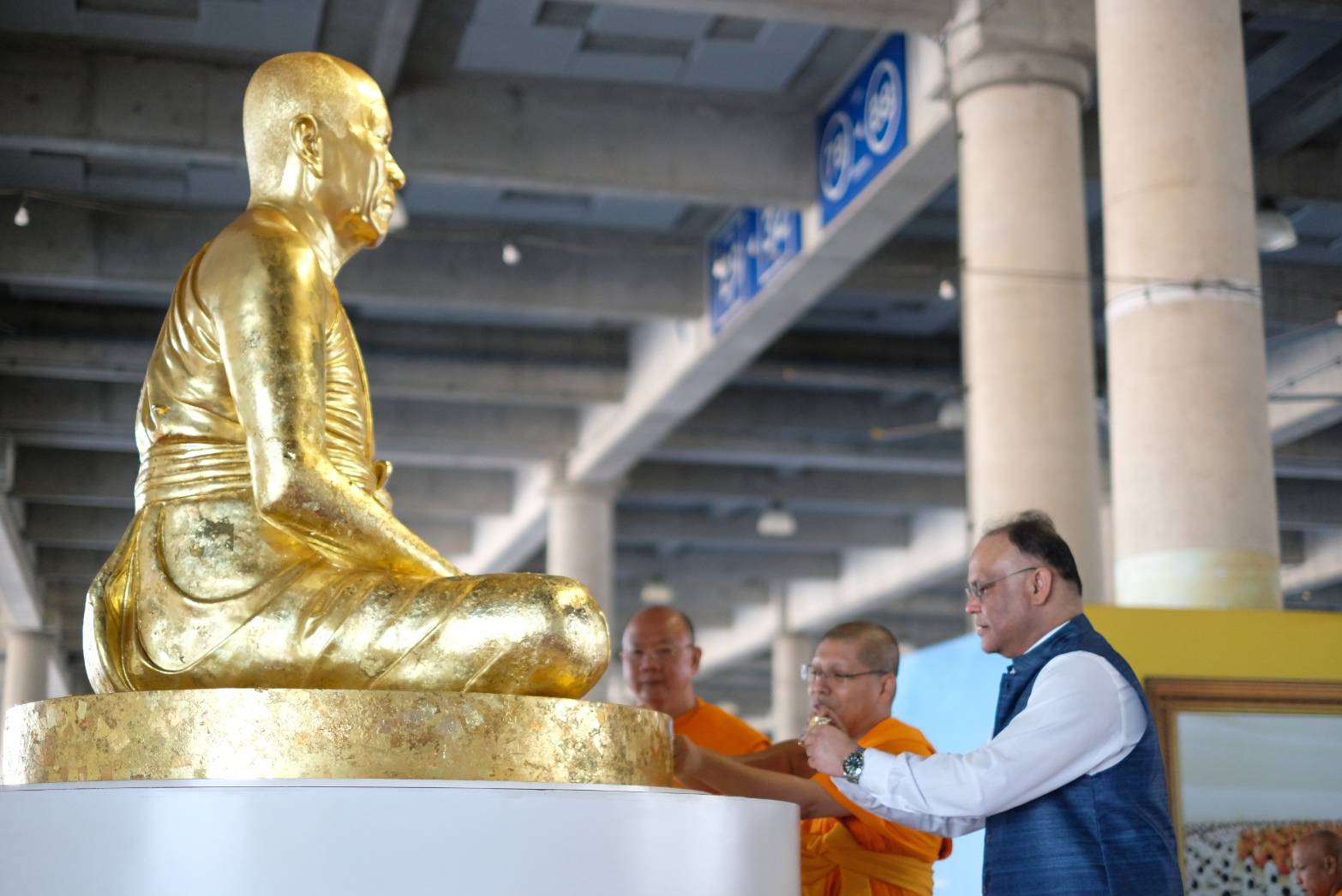 เอกอัครราชทูตอินเดียประจำประเทศไทย เข้าเยี่ยมคารวะและสนทนากับหลวงพ่อทัตตชีโว