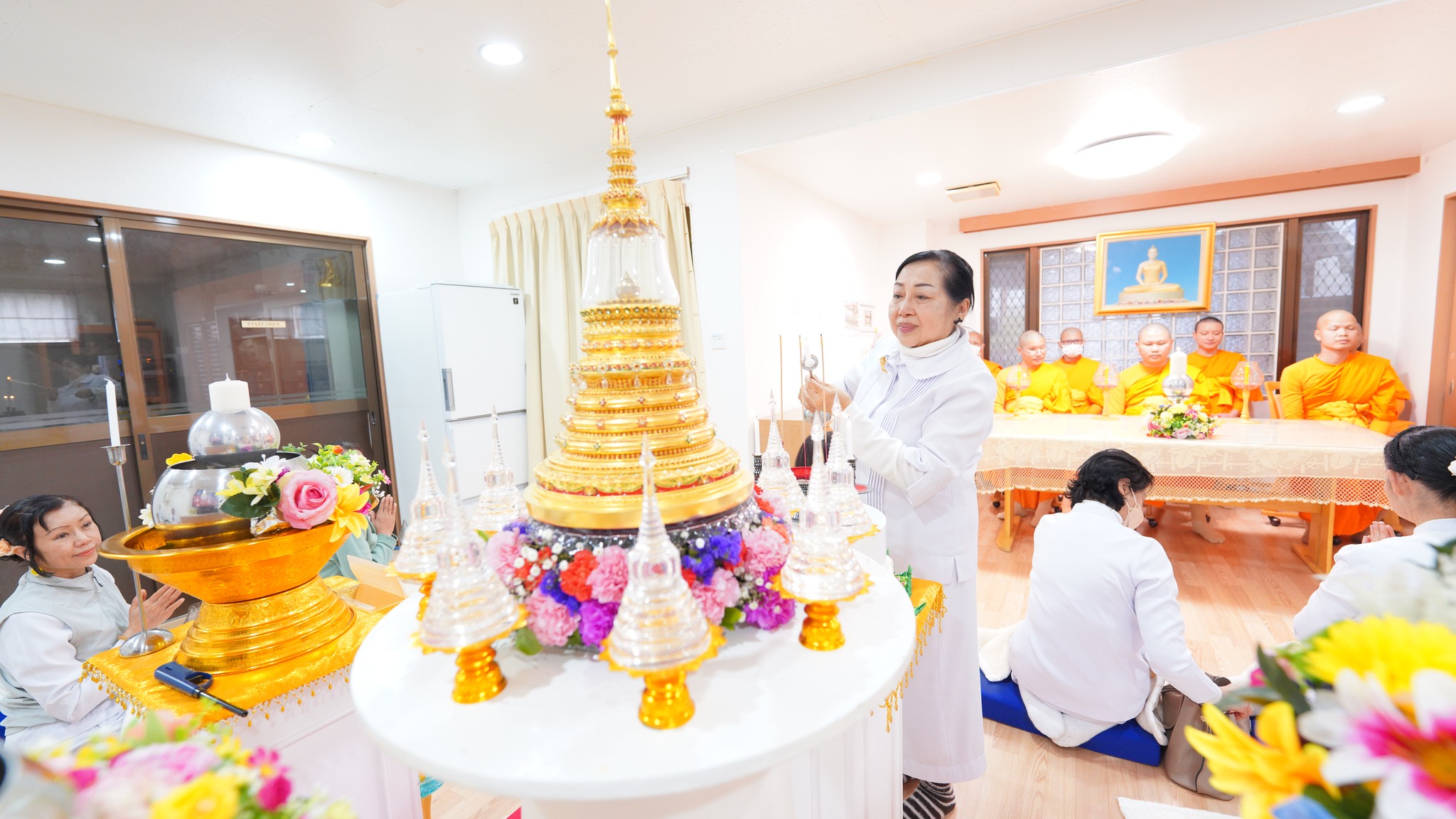 วัดพระธรรมกายโอซาก้า จัดงานบุญเนื่องในวันมาฆบูชา
