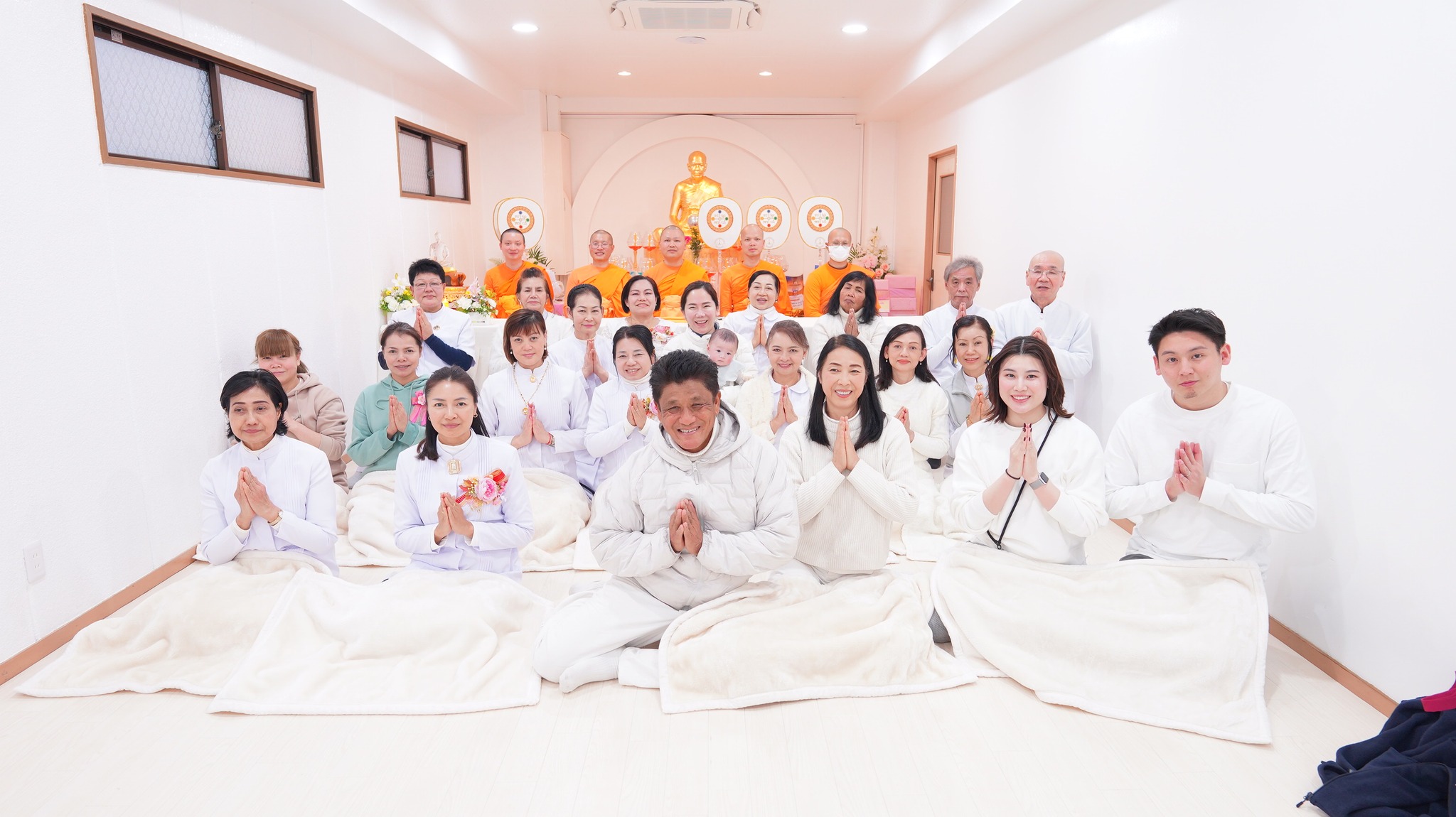 วัดพระธรรมกายโอซาก้า จัดงานบุญเนื่องในวันมาฆบูชา