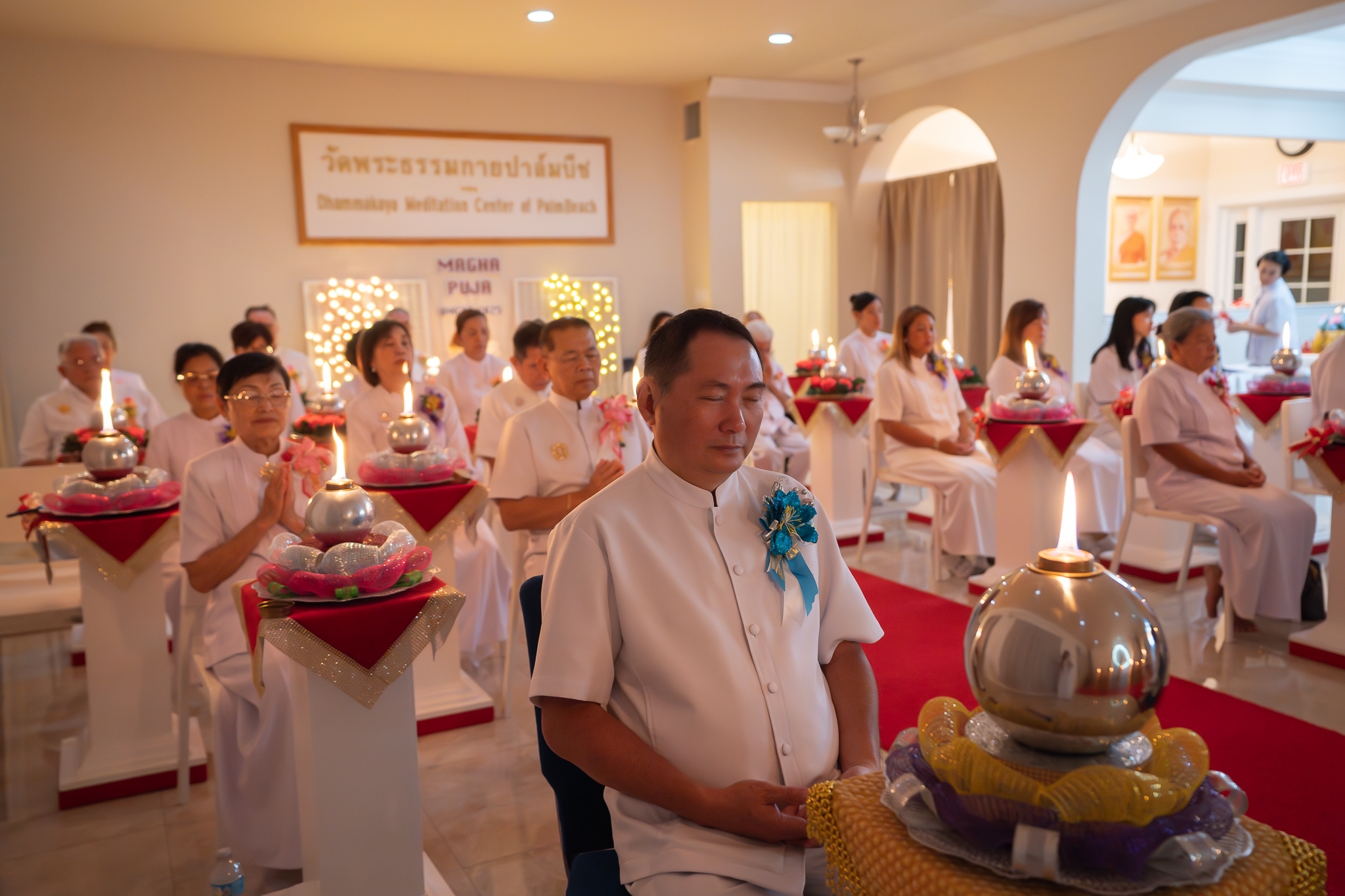 วัดพระธรรมกายปาล์มบีช จัดงานบุญวันมาฆบูชา
