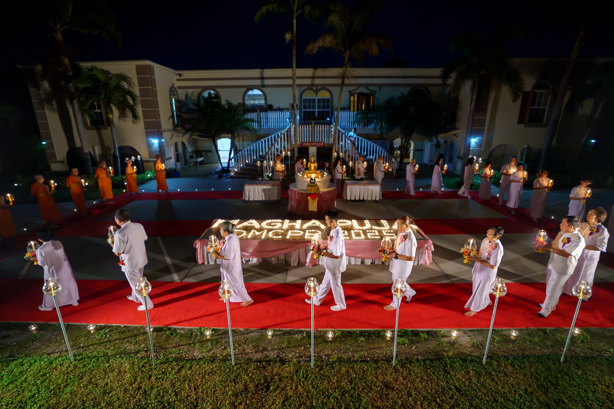 วัดพระธรรมกายปาล์มบีช จัดงานบุญวันมาฆบูชา