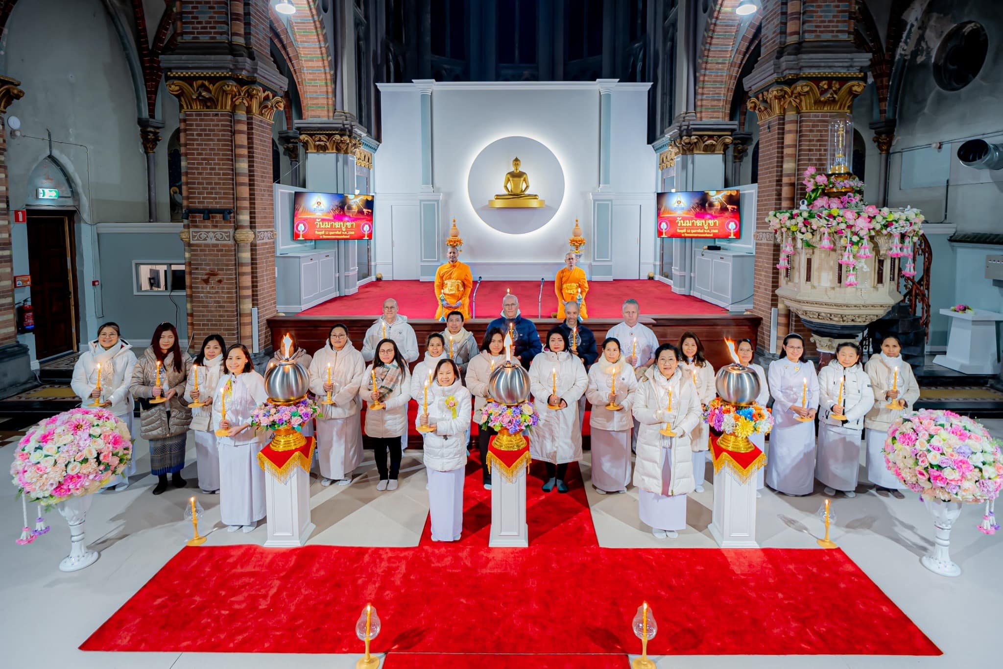 วัดพระธรรมกายเนเธอร์แลนด์ จัดงานบุญวันมาฆบูชา