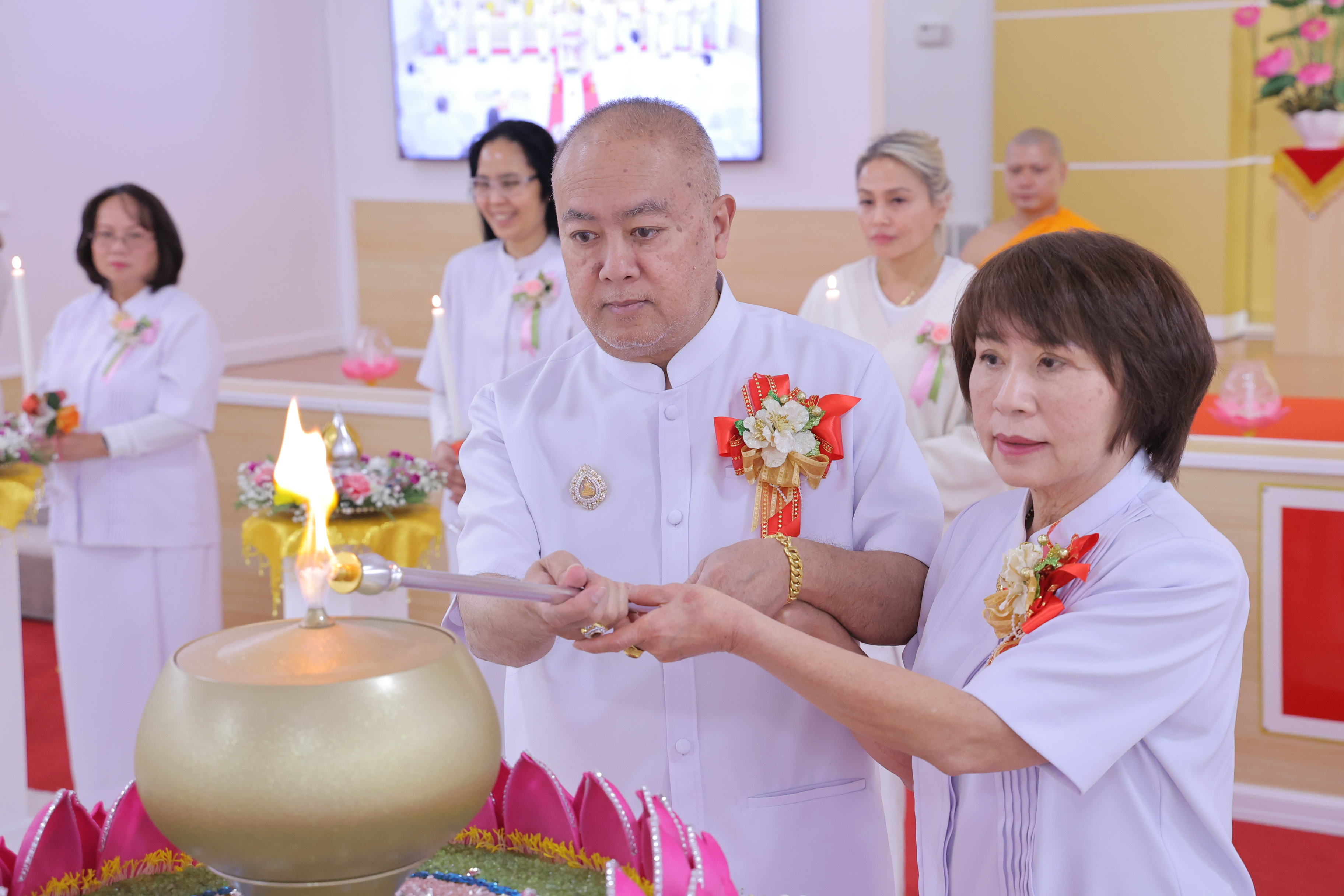วัดพระธรรมกายจอร์เจีย จัดงานบุญวันมาฆบูชา