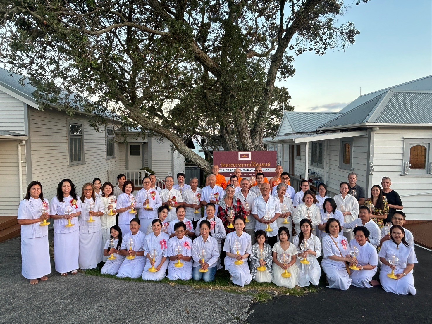 วัดพระธรรมกายโอ๊คแลนด์ จัดงานบุญวันมาฆบูชา