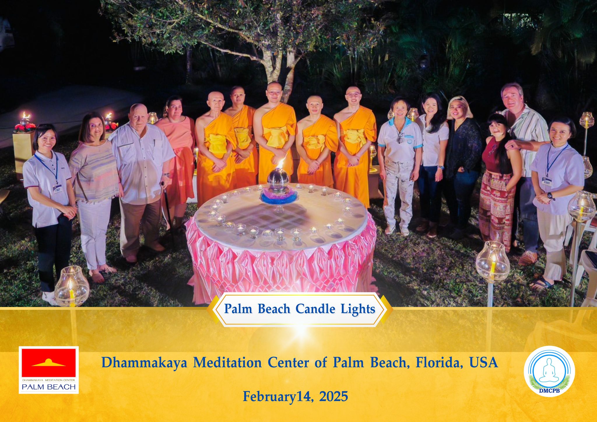 วัดพระธรรมกายปาล์มบีช จัดงาน Palm Beach Candle Lights