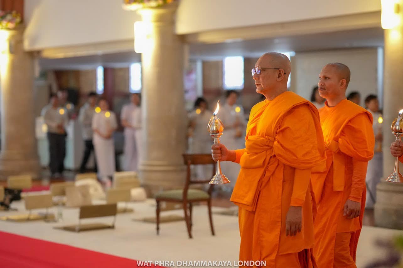 วัดพระธรรมกายลอนดอน จัดงานบุญวันมาฆบูชา
