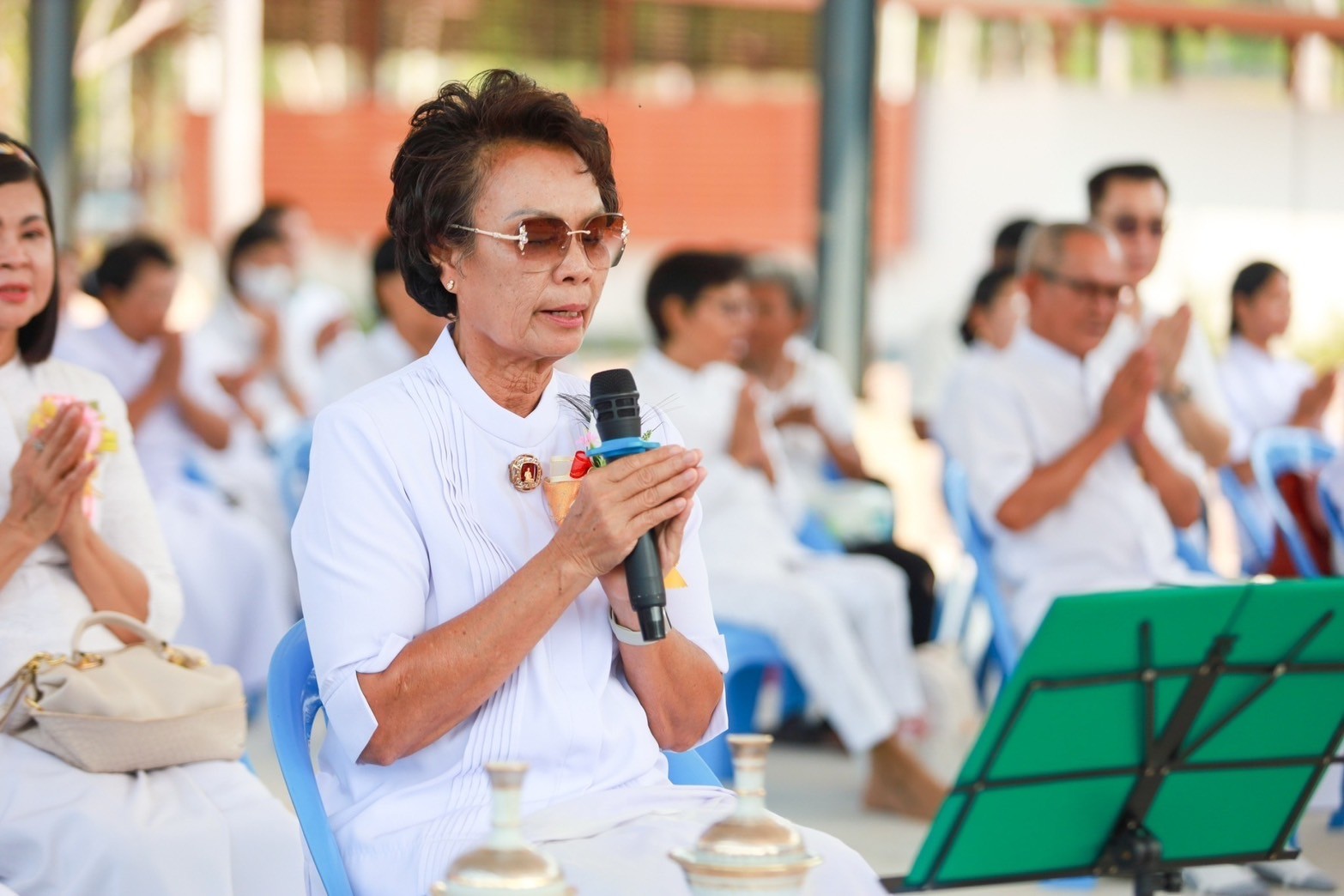 ศูนย์ปฏิบัติธรรมแก้วตะวันออก จัดพิธีทอดผ้าป่า สร้างอาคารปฏิบัติธรรม 80 ปีธรรมชัย