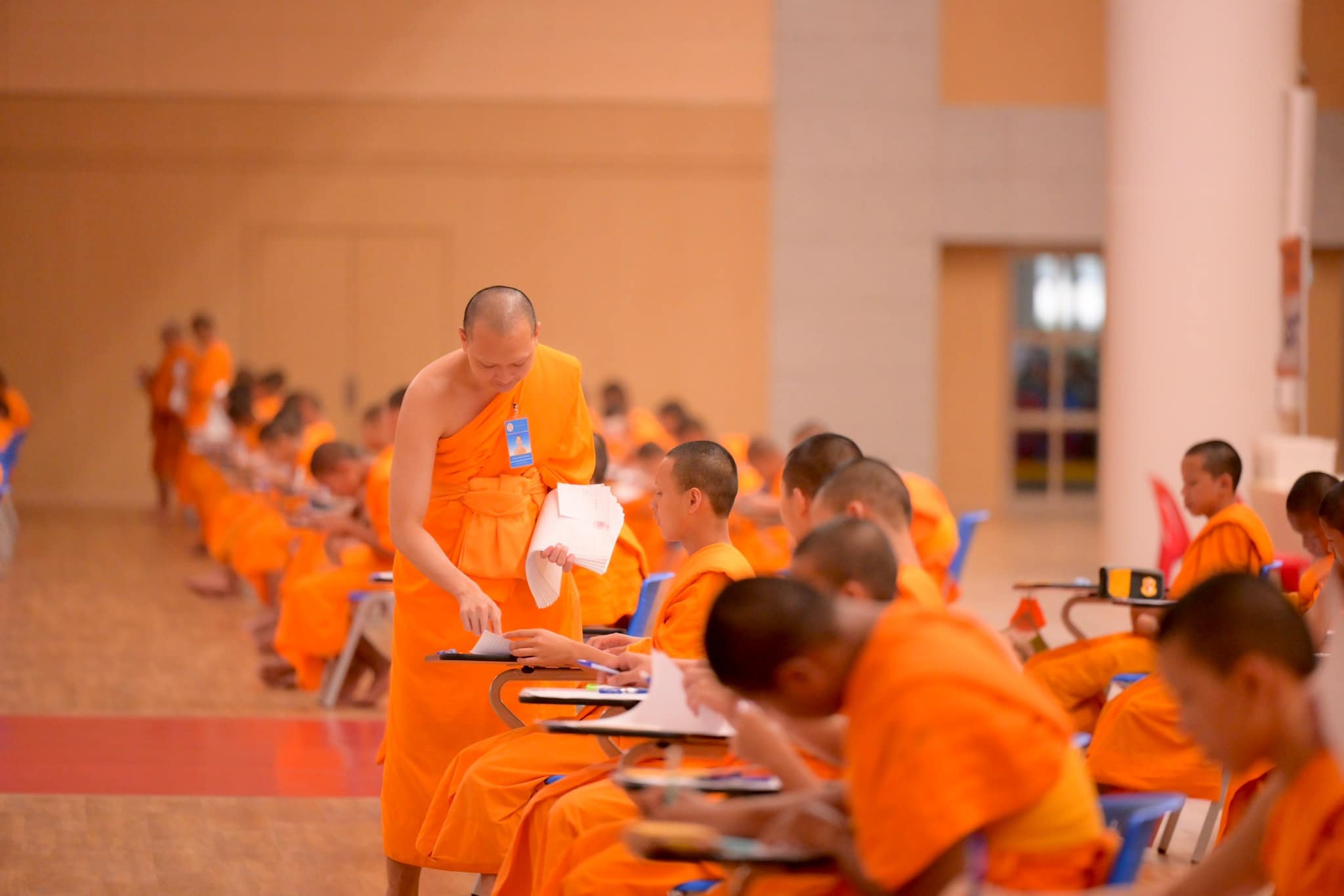 บรรยากาศการสอบบาลีสนามหลวง ณ วัดพระธรรมกาย จ.ปทุมธานี