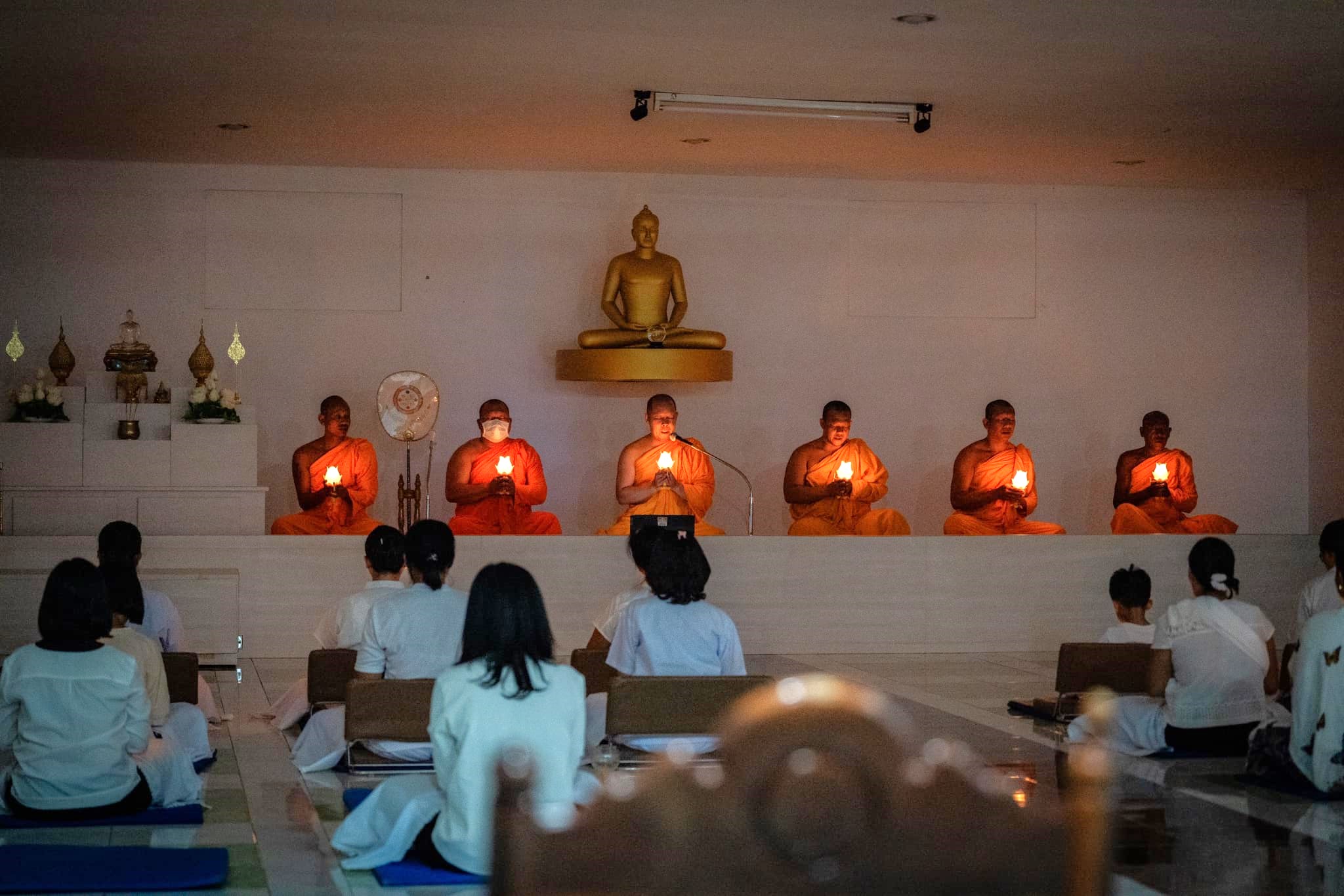 ศูนย์ปฏิบัติธรรมสุราษฎร์ธานี จัดกิจกรรมงานบุญวันพระ