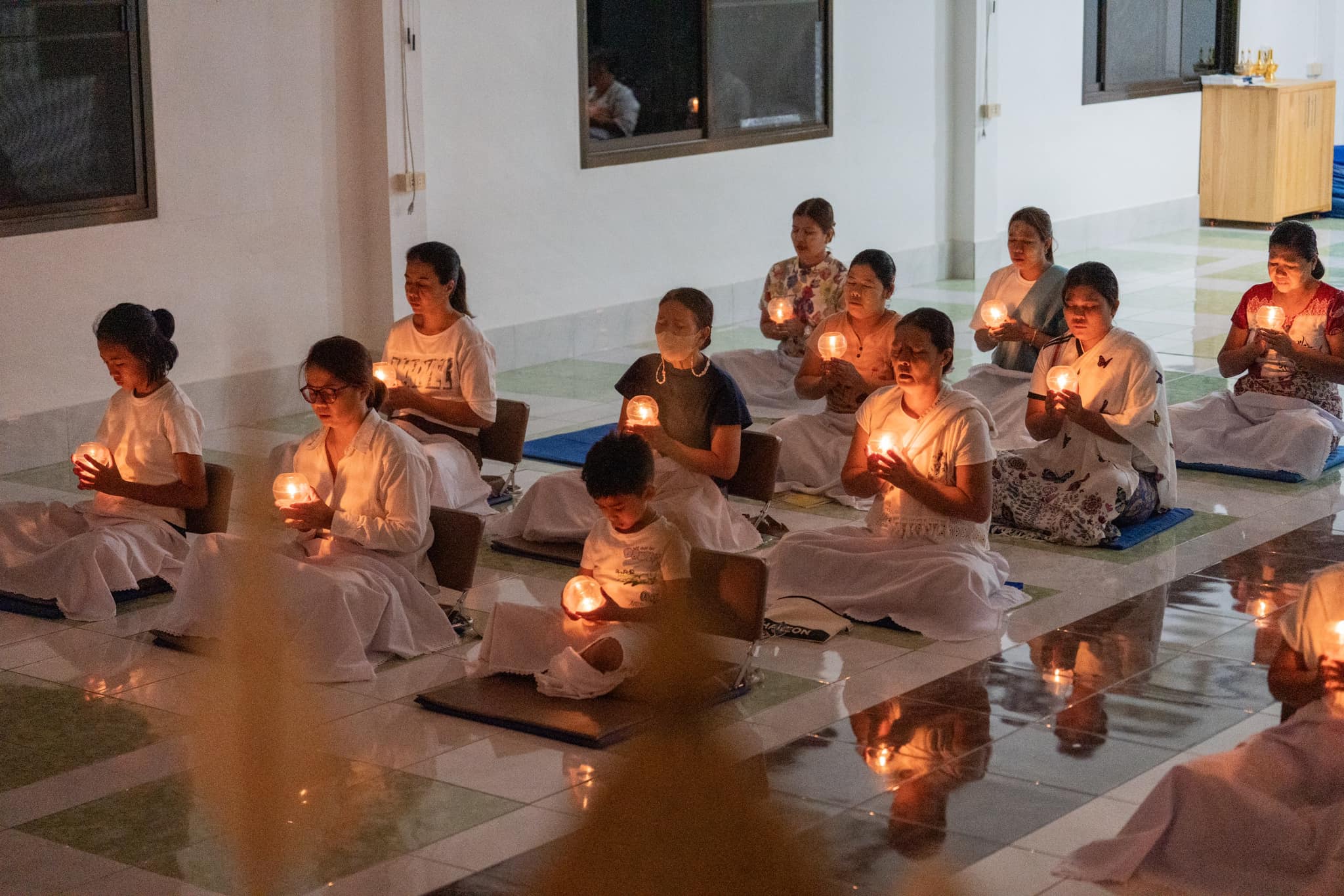 ศูนย์ปฏิบัติธรรมสุราษฎร์ธานี จัดกิจกรรมงานบุญวันพระ