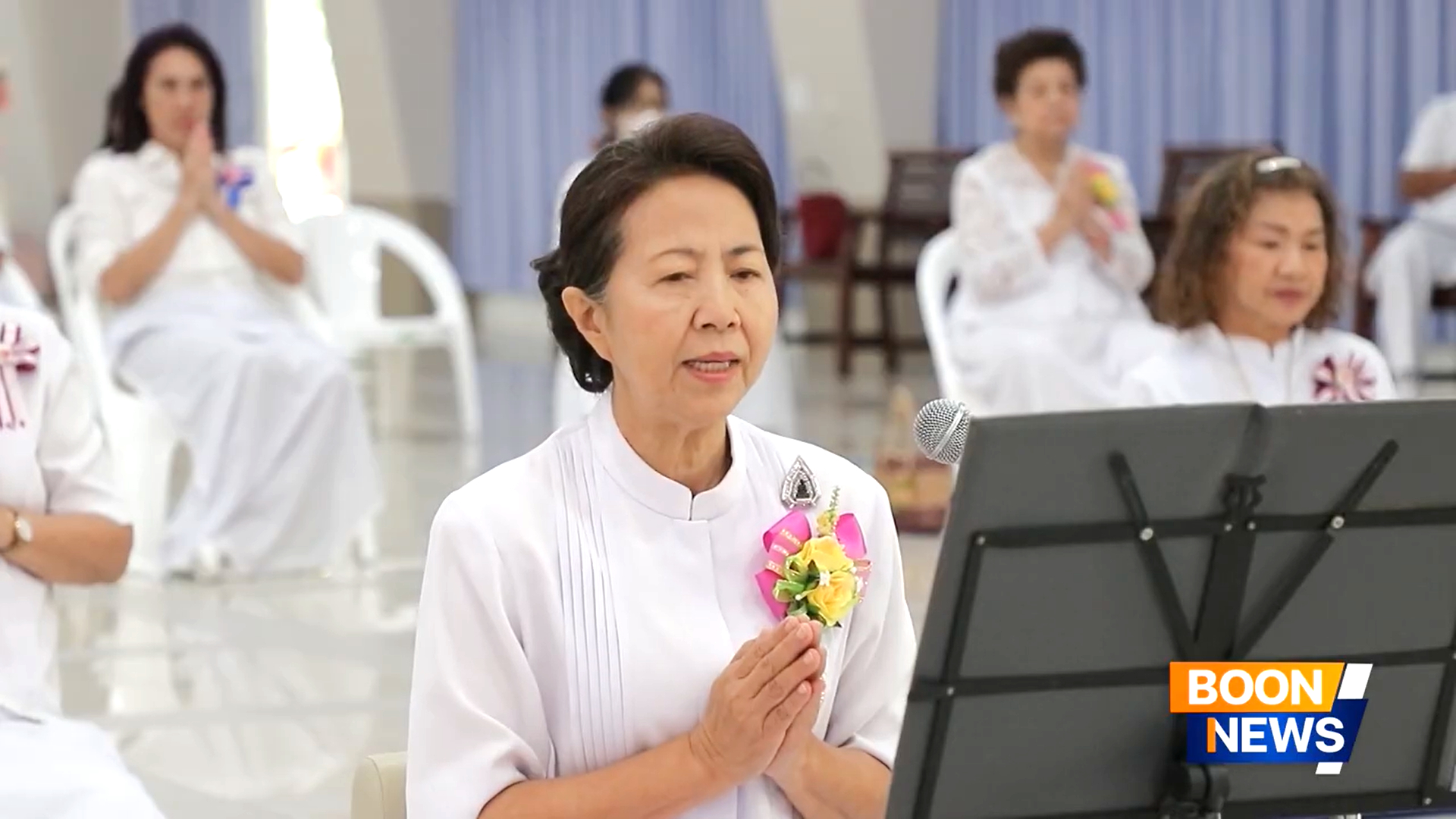 ศูนย์ปฏิบัติธรรมระยอง (บ้านช่องลม) จัดพิธีทอดผ้าป่าสร้างสุขพิมานและเทคอนกรีต