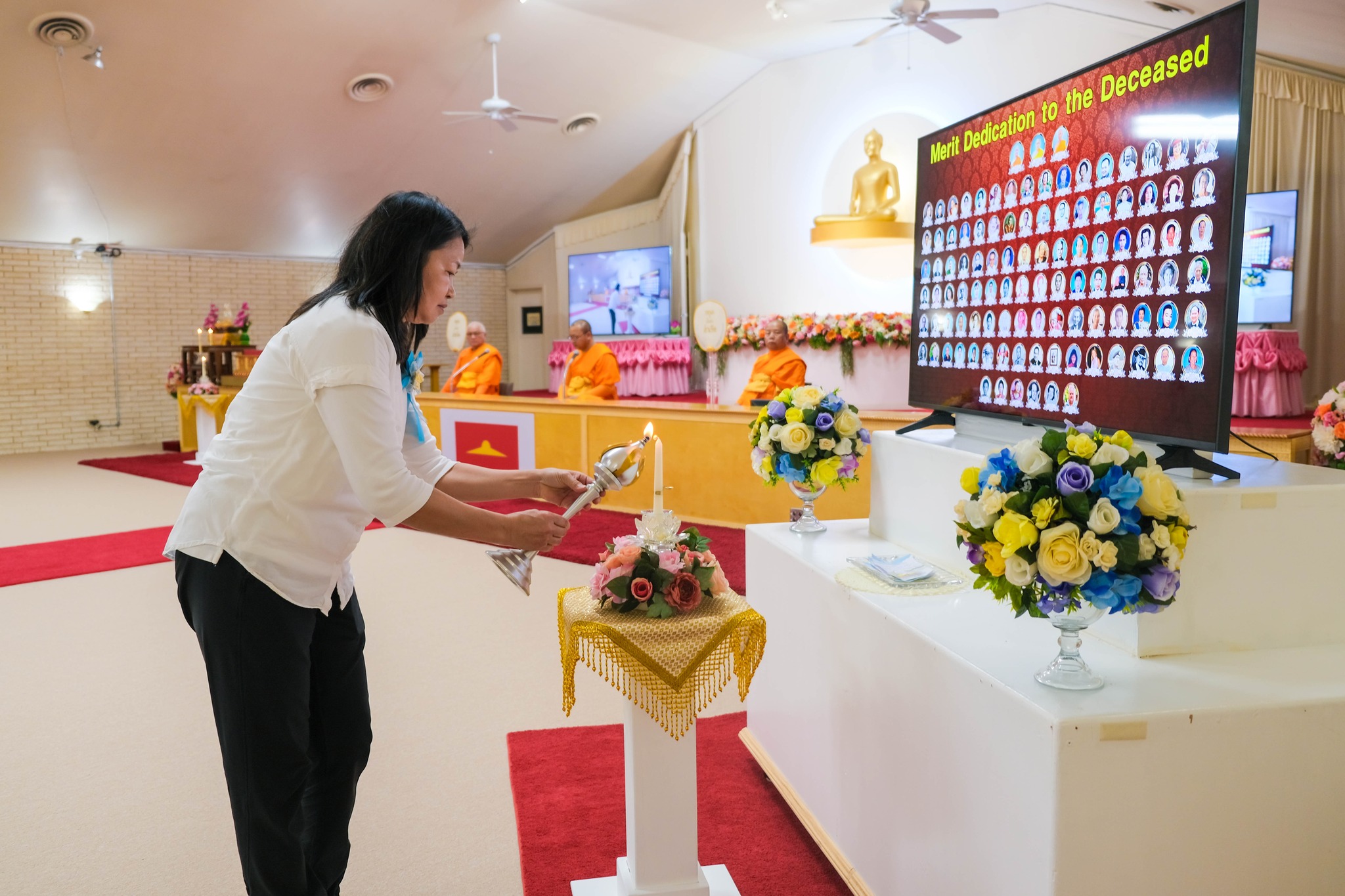 วัดพระธรรมกายเท็กซัส จัดพิธีบุพเปตพลี