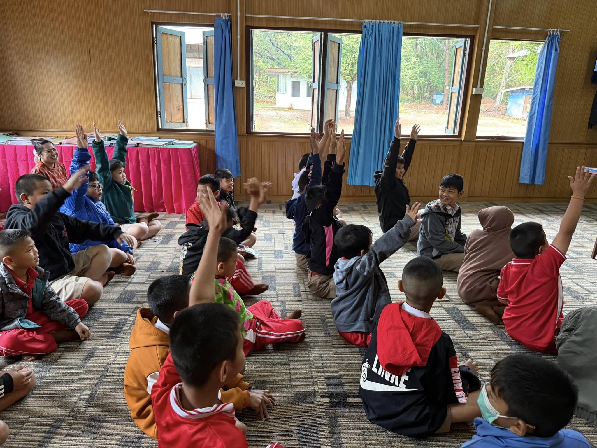 บรรยากาศชวนบวชสามเณรภาคฤดูร้อน ณ โรงเรียนเทศบาลนาดินดำ 2 บ้านหนองนาทราย จ.เลย