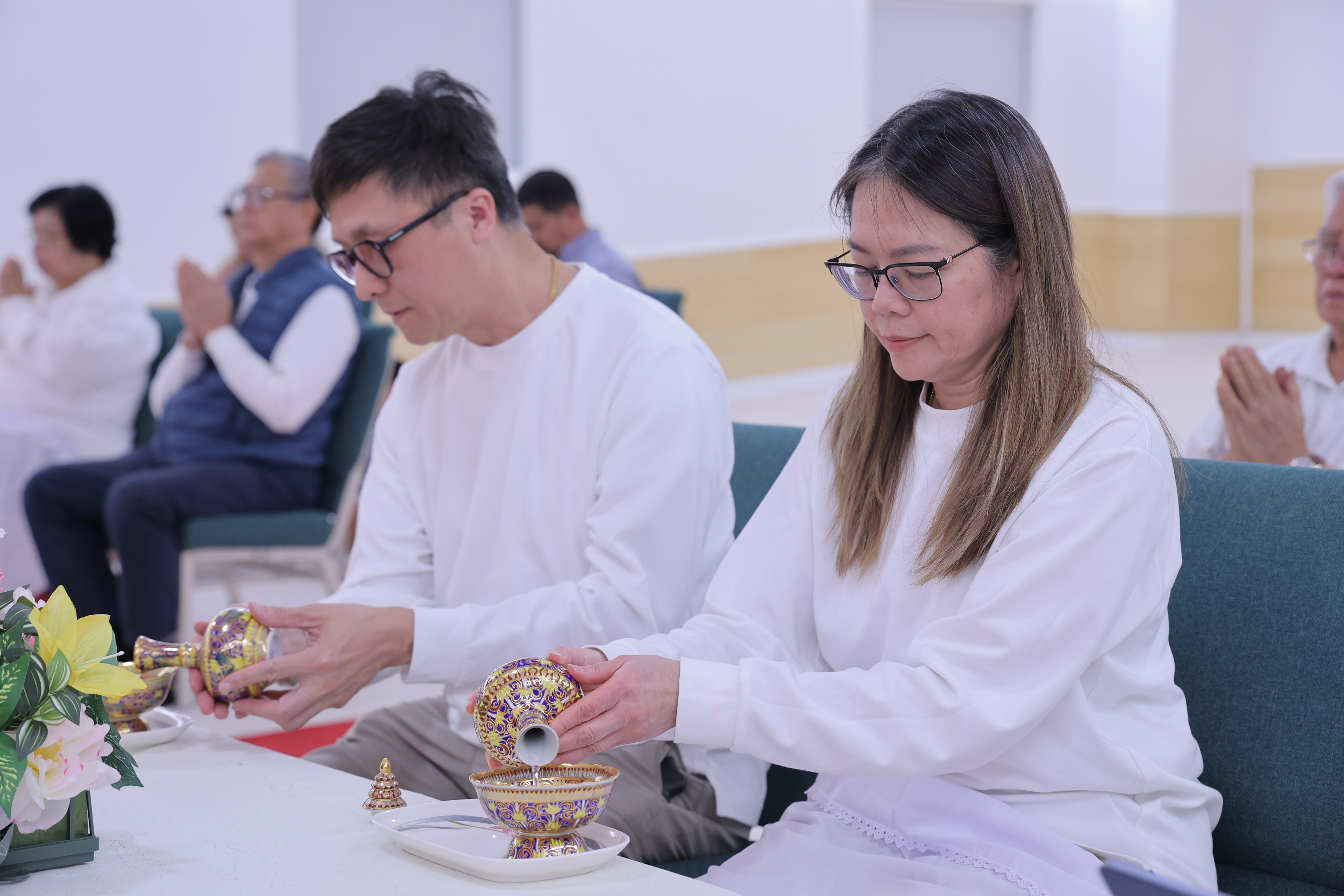 วัดพระธรรมกายจอร์เจีย จัดพิธีบำเพ็ญกุศล ครบ 50 วัน อุทิศบุญแด่กัลยาณมิตร ภวินท์ ตั้งทวีกูล