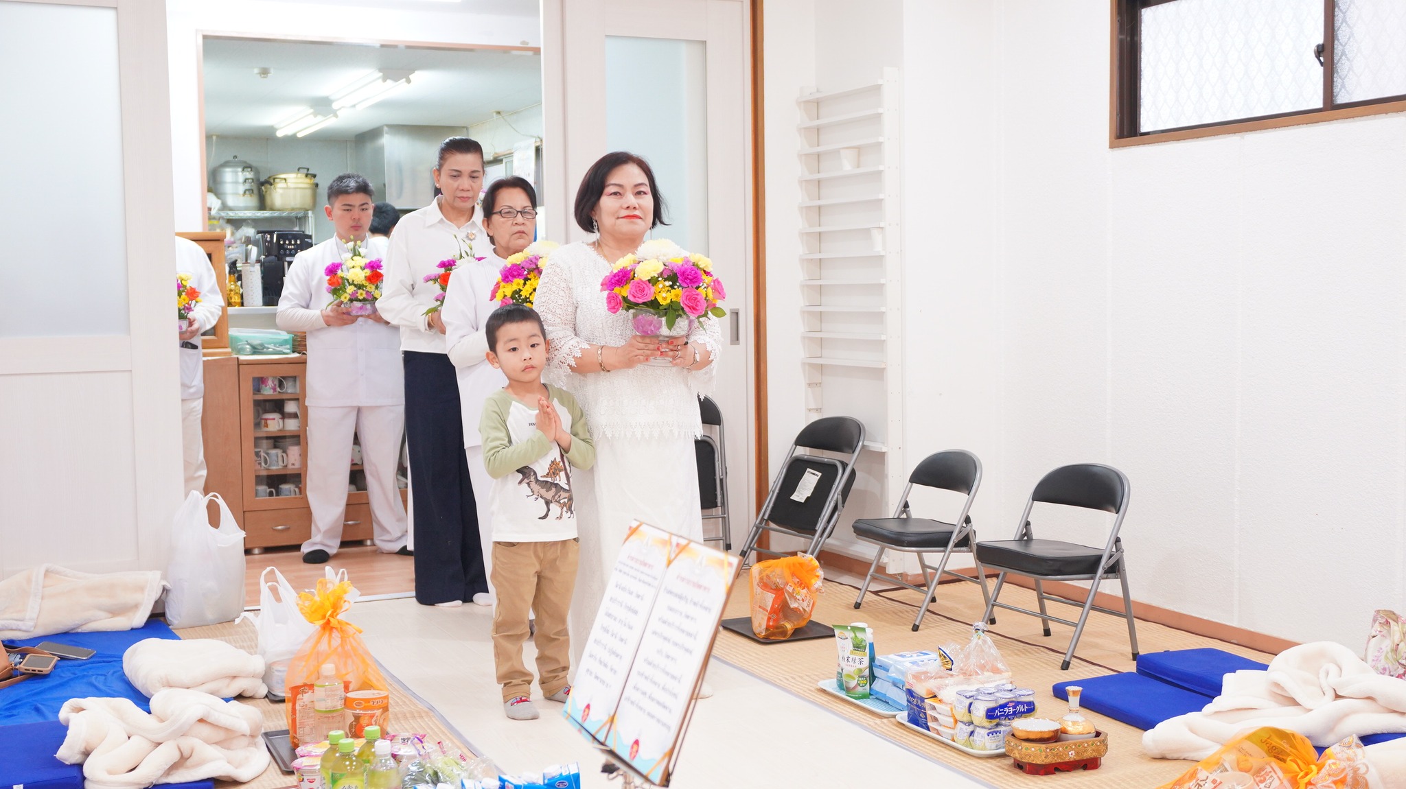 วัดพระธรรมกายโอซาก้า จัดงานบุญบูชาข้าวพระ