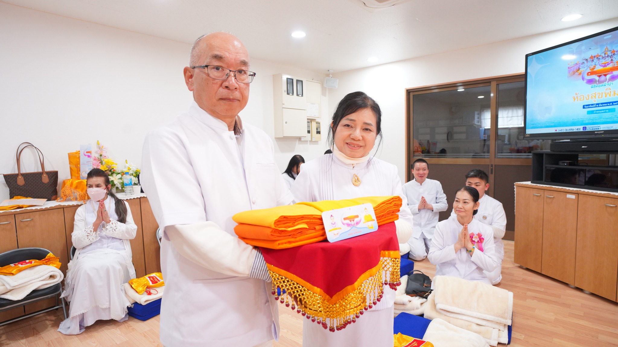 วัดพระธรรมกายโอซาก้า จัดงานบุญบูชาข้าวพระ