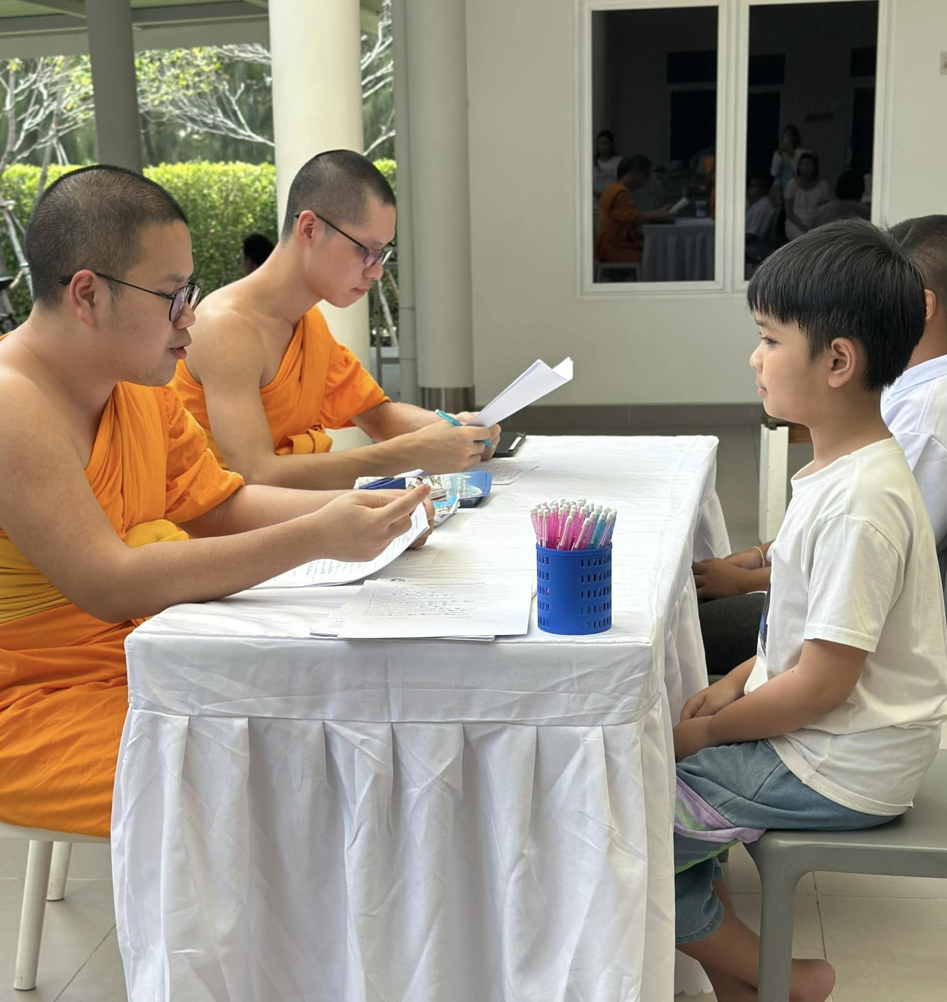 บรรยากาศสมัครและสัมภาษณ์ โครงการหน่อแก้วเปรียญธรรม รุ่นที่ 13