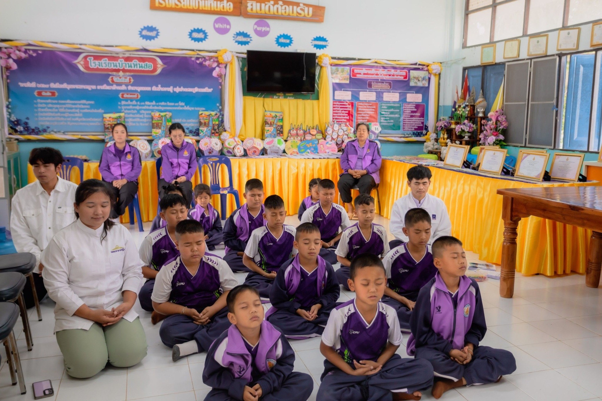 บรรยากาศชวนบวชสามเณรภาคฤดูร้อน จ.เลย ณ โรงเรียนบ้านหินสอ