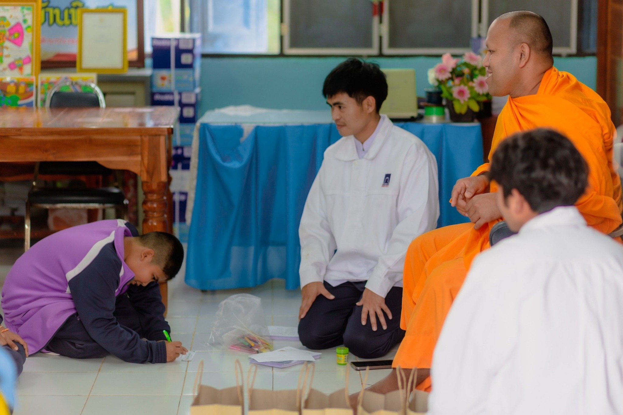 บรรยากาศชวนบวชสามเณรภาคฤดูร้อน จ.เลย ณ โรงเรียนบ้านหินสอ