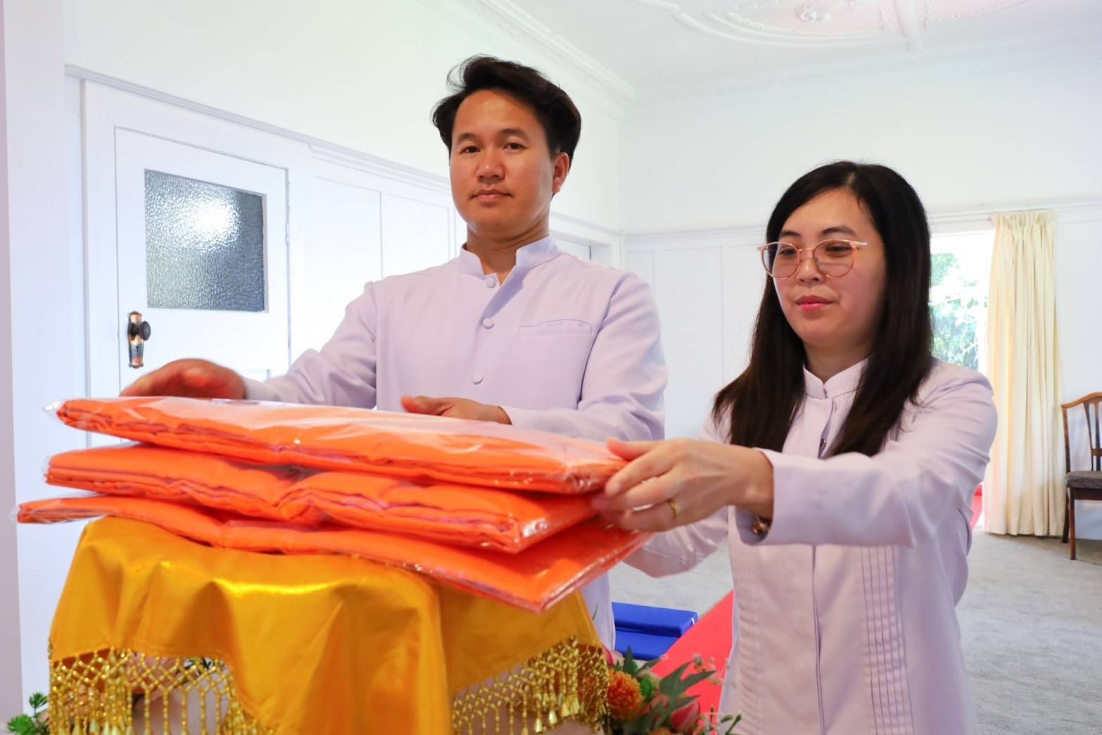 วัดพระธรรมกายดันนีดิน จัดงานบุญบูชาข้าวพระ