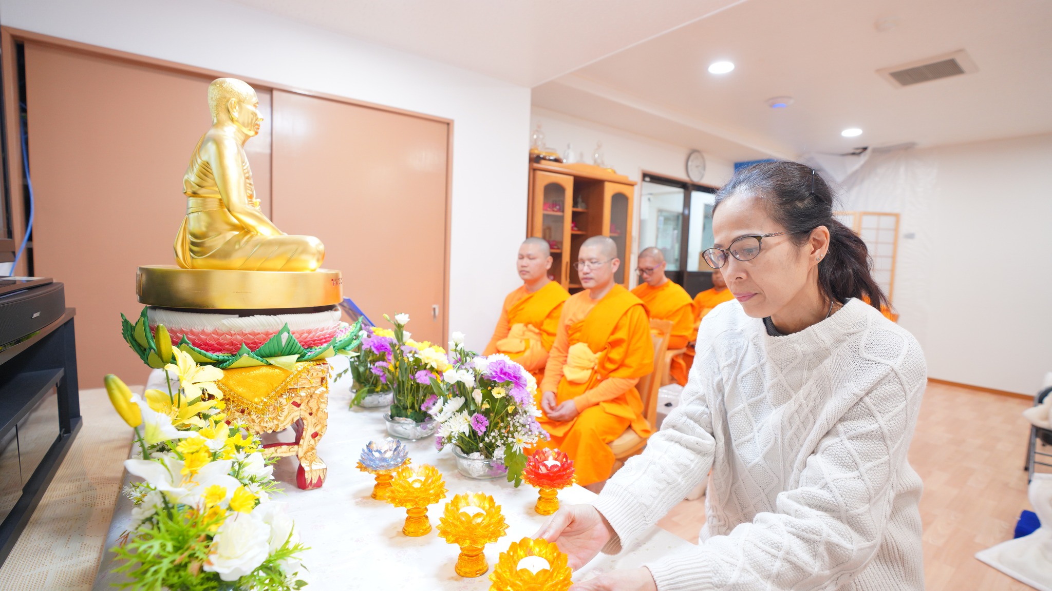 วัดพระธรรมกายโอซาก้า จัดพิธีบุพเปตพลี