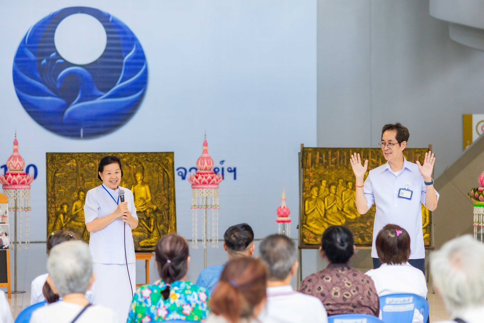 นายอำเภอคลองหลวง เยี่ยมเยียนพบปะชาวคลองสาม โครงการโรงเรียนผู้สูงอายุ ประจำปี 2568