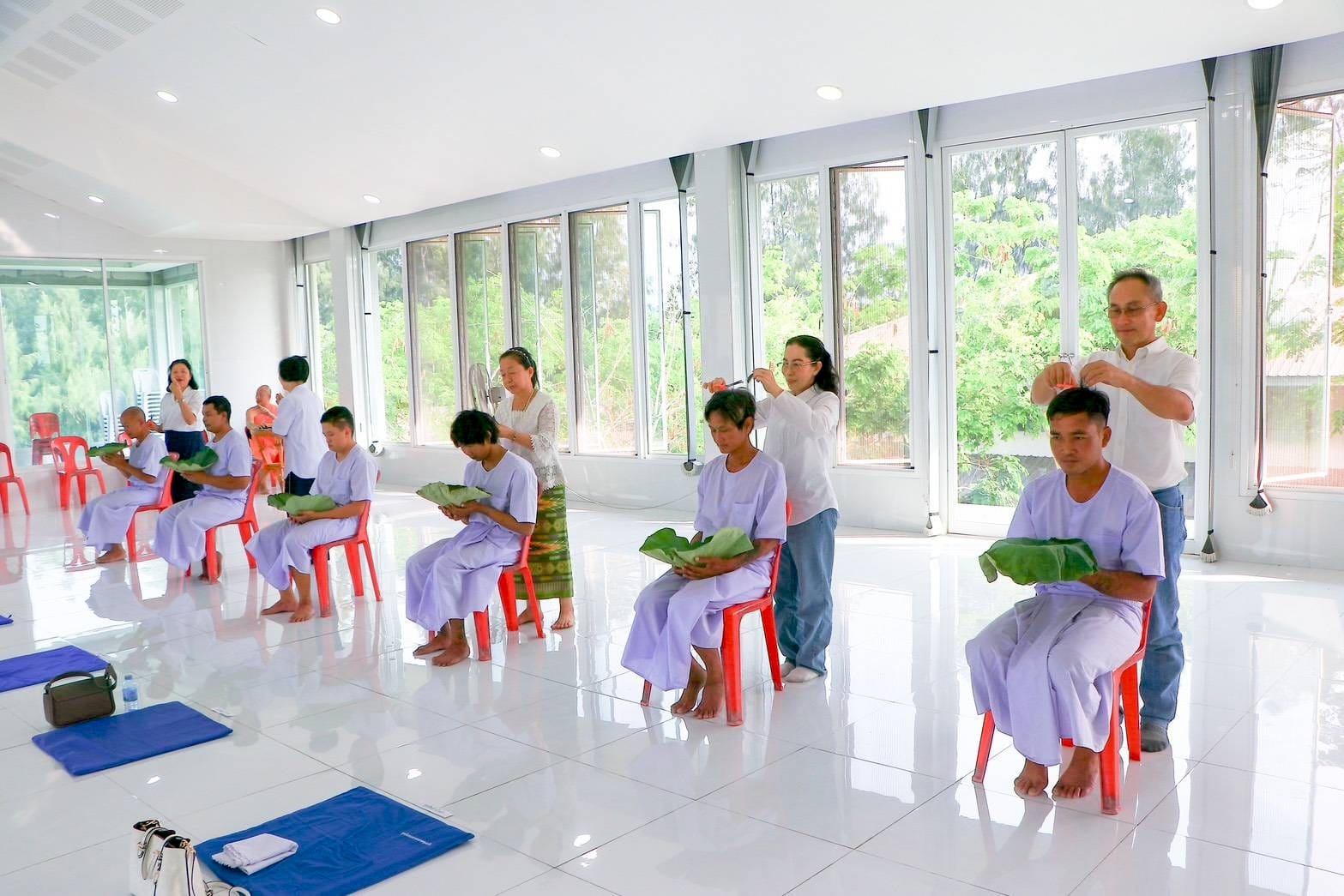 ศูนย์อบรมเยาวชนลาดหลุมแก้ว จัดโครงการอุปสมบทธรรมทายาทเดือนมีนาคม