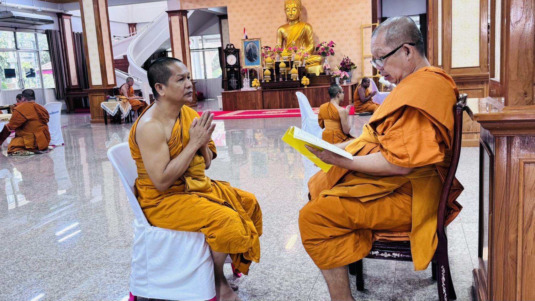 ที่ปรึกษาเจ้าคณะภาค ๑ เป็นประธานในการสอบผู้ทรงพระปาติโมกข์และพระกรรมวาจาจารย์ จังหวัดปทุมธานี