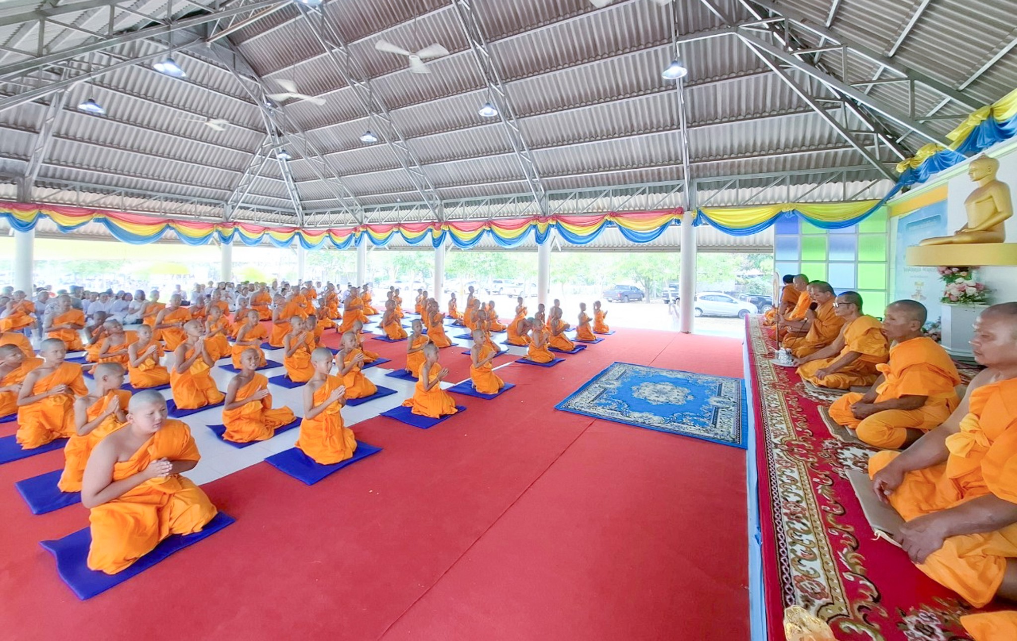 ธุดงคสถานอุดรธานี จัดพิธีขอขมา พิธีบรรพชาสามเณร