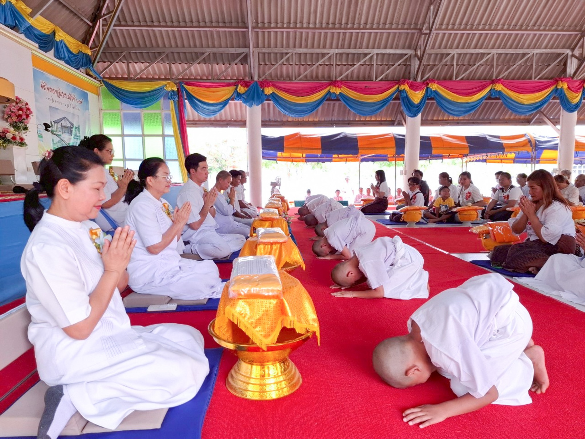 ธุดงคสถานอุดรธานี จัดพิธีขอขมา พิธีบรรพชาสามเณร